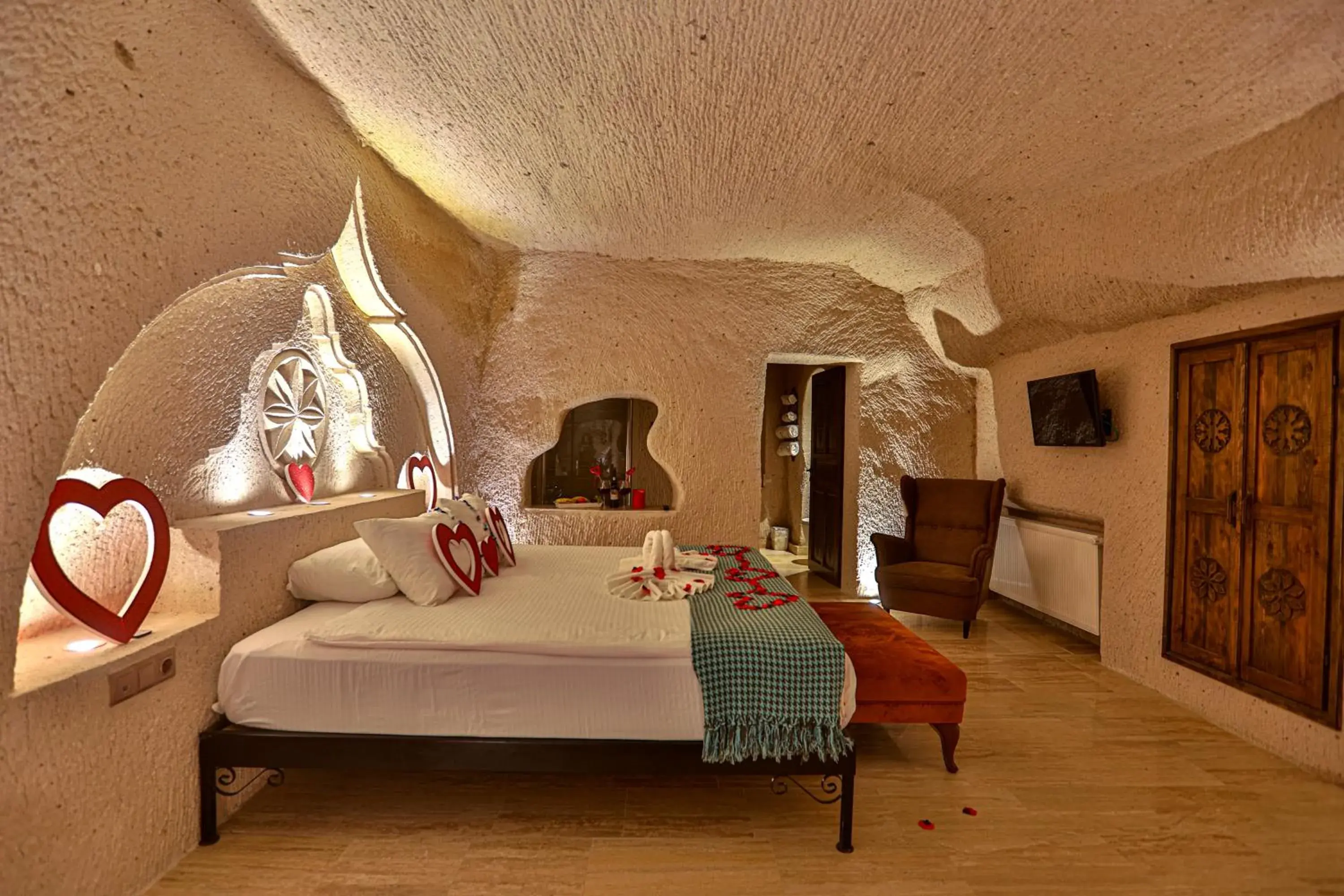 Queen Room with Balcony in Corner İn Cappadocia Queen Room with Balcony in Corner İn Cappadocia