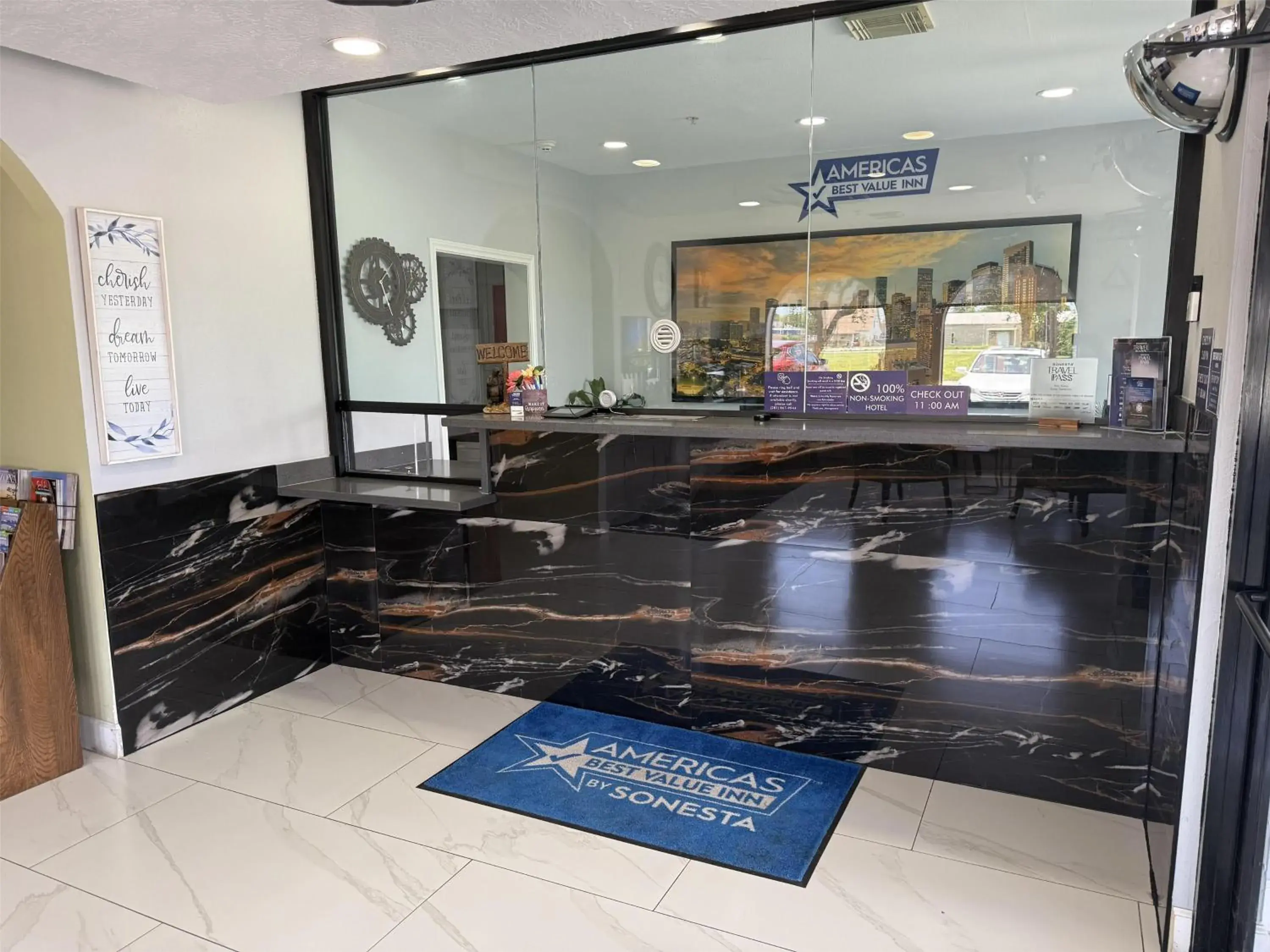 Lobby or reception in Americas Best Value Inn La Porte Lobby or reception in Americas Best Value Inn La Porte