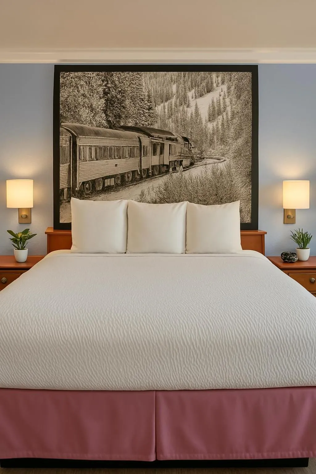 Bed in Creekside Inn & Suites