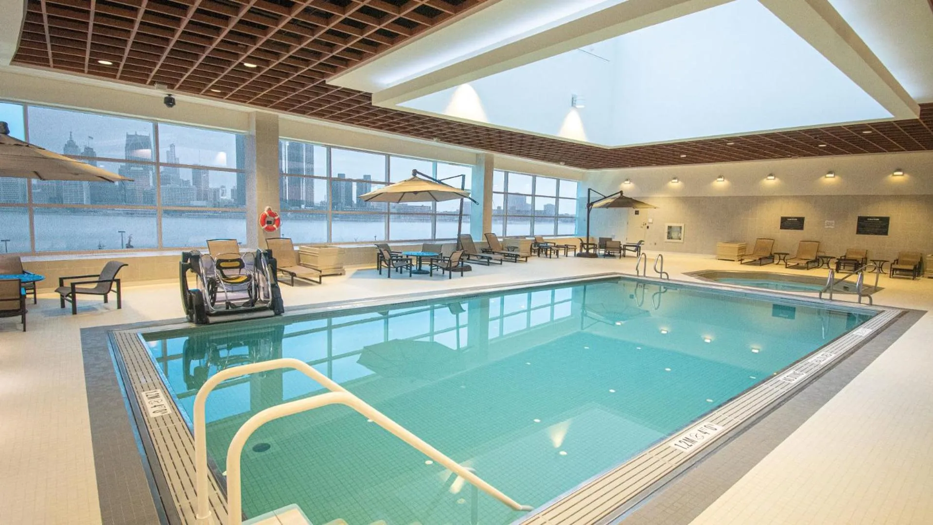 Swimming pool in Caesars Windsor, A Caesars Destination