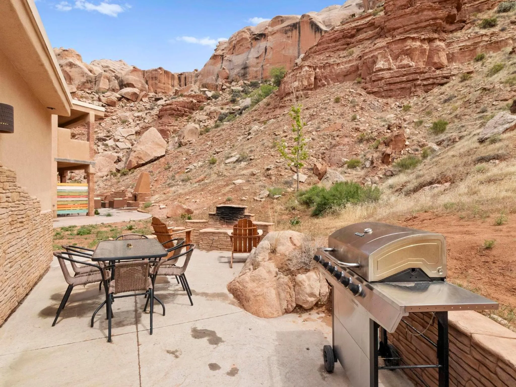 Patio in Bluff Dwellings Resort