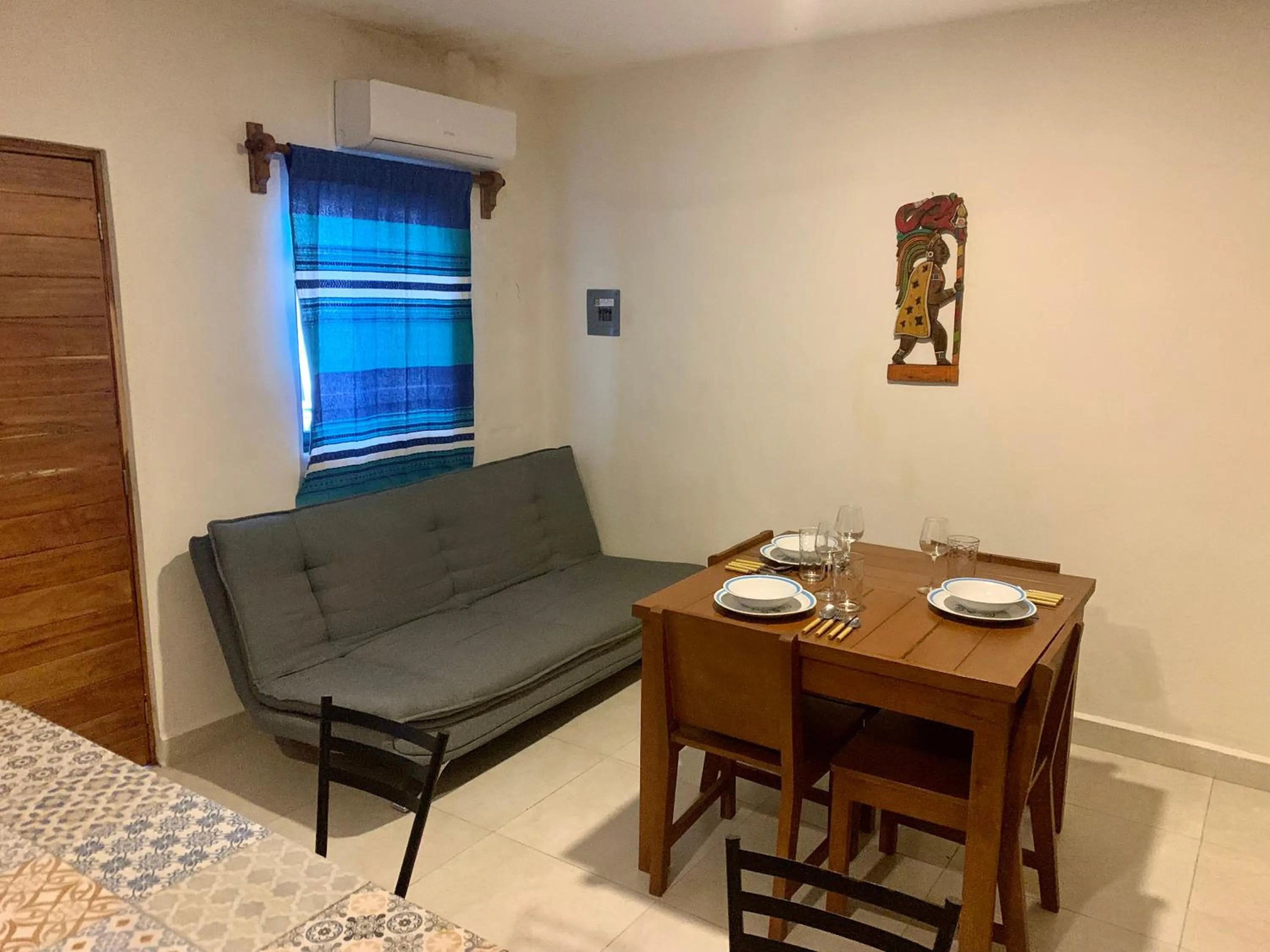 Living room in AKBAL Playa - Beach Zone