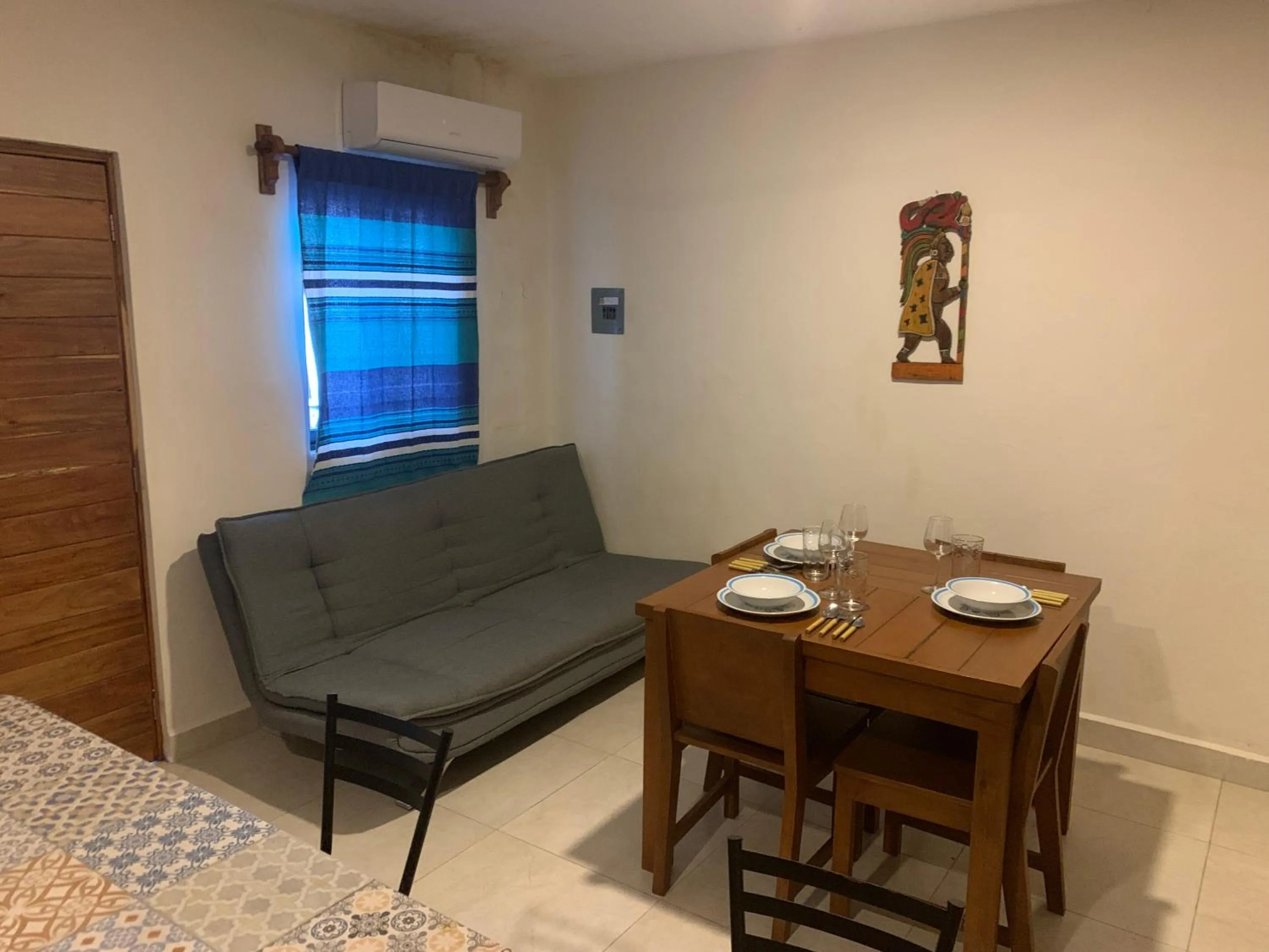 Living room in AKBAL Playa - Beach Zone