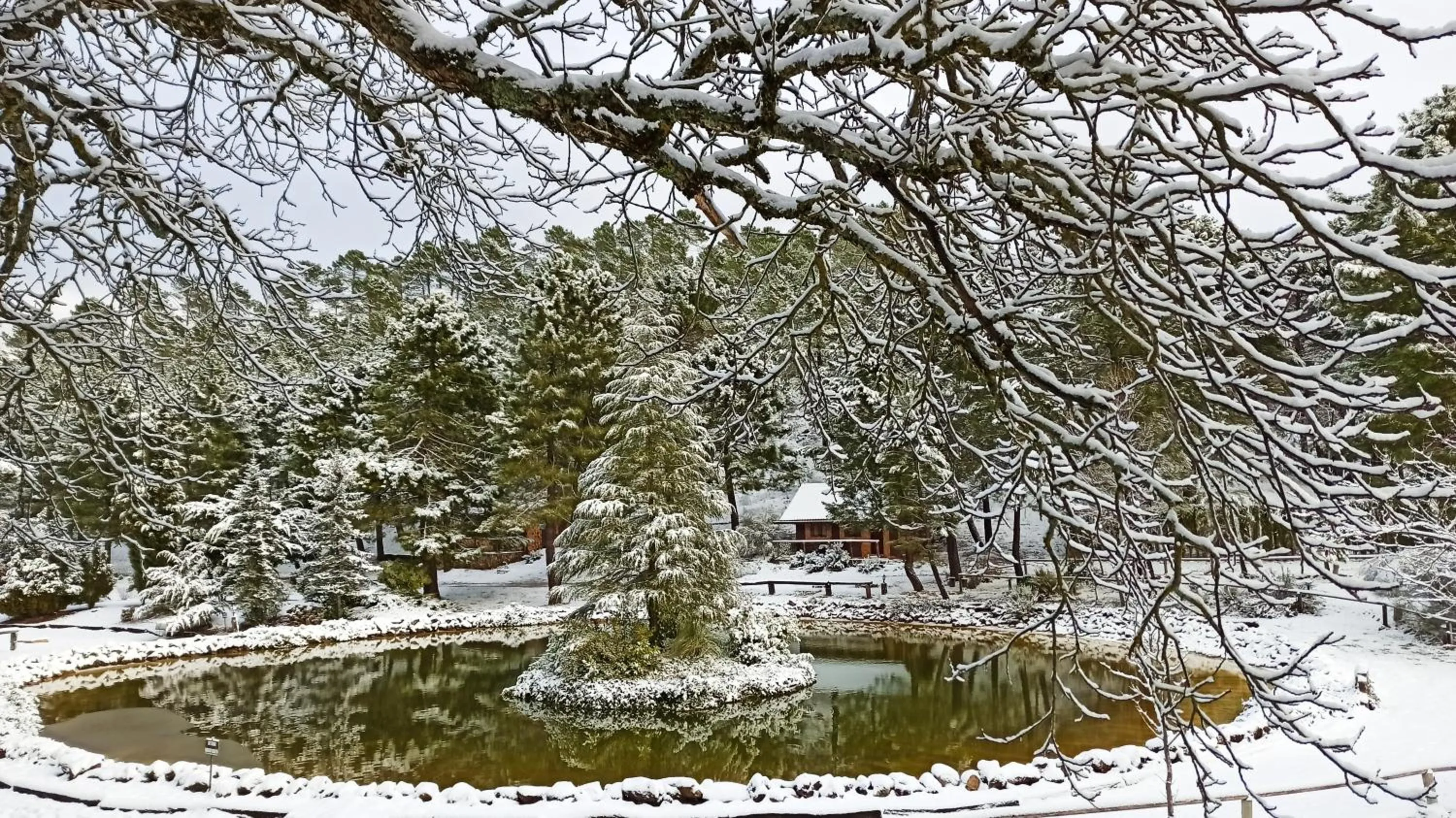 La cabaña del lago en ZAFIRO LAGUNAZO Parque Natural del Río Mundo