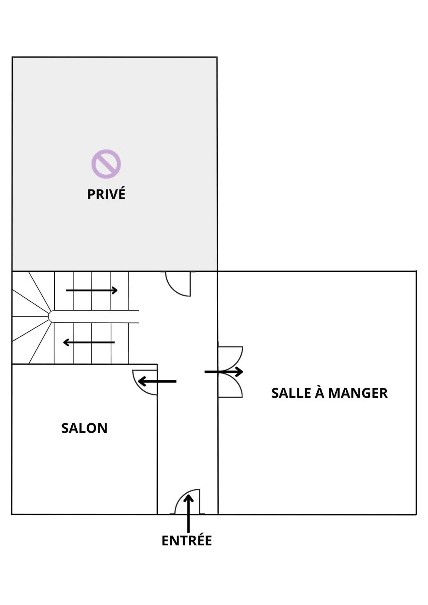 Floor plan in Entre Midi - Maison d'Hôtes - B&B