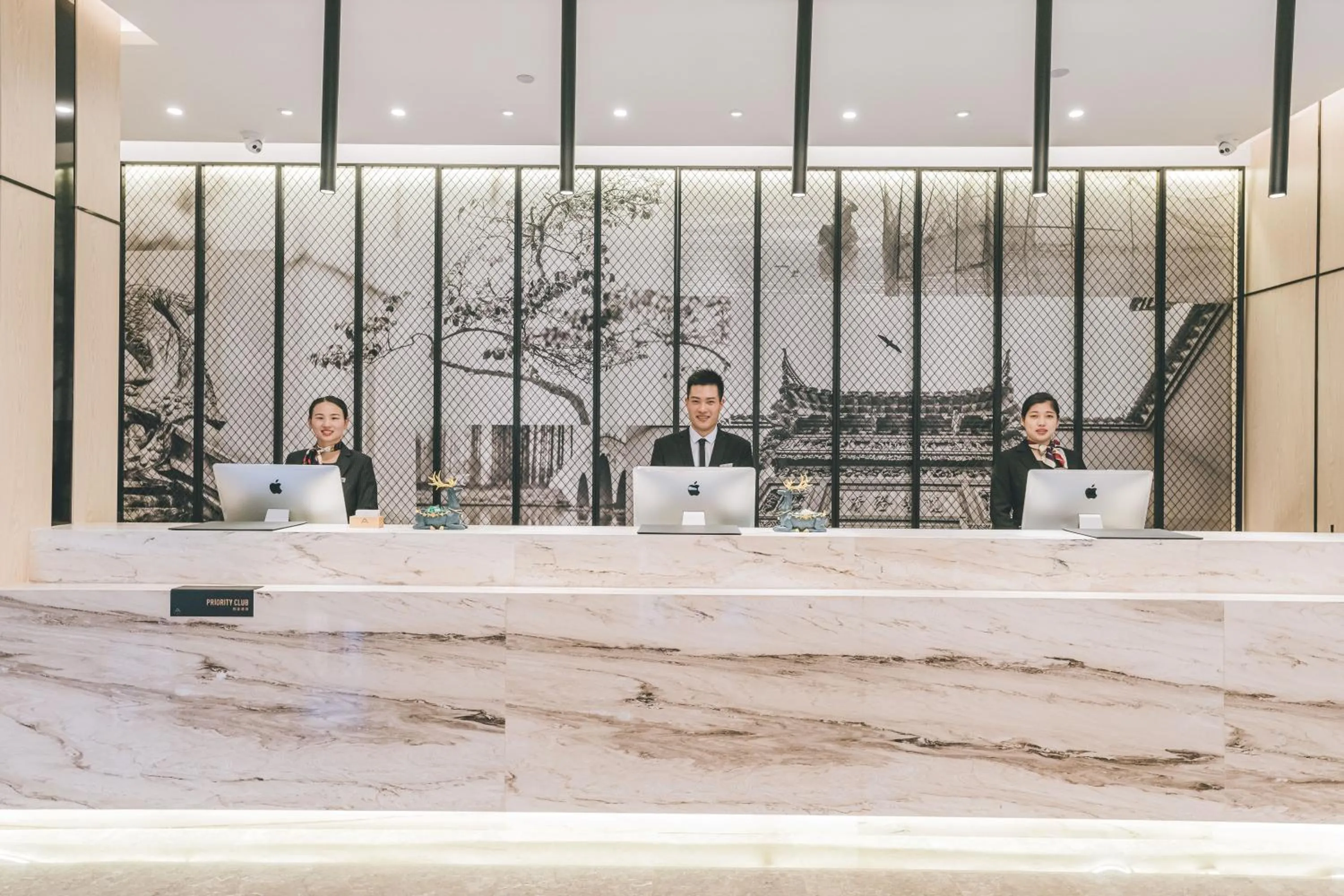 Lobby or reception in Atour Hotel Haining Leather City South Gate