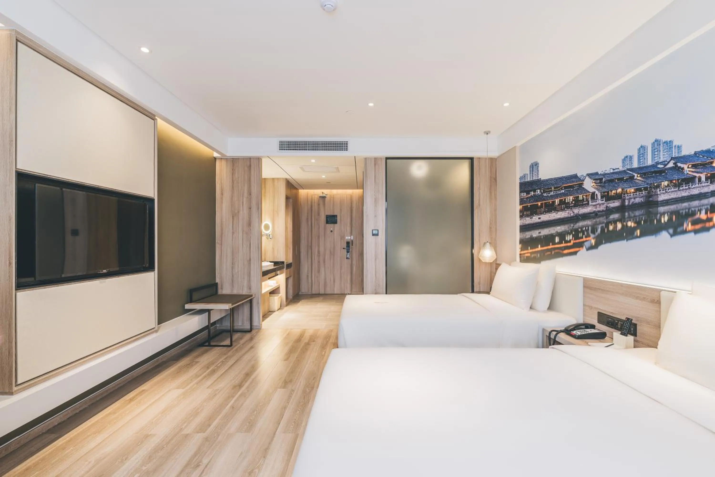 Bed in Atour Hotel Haining Leather City South Gate