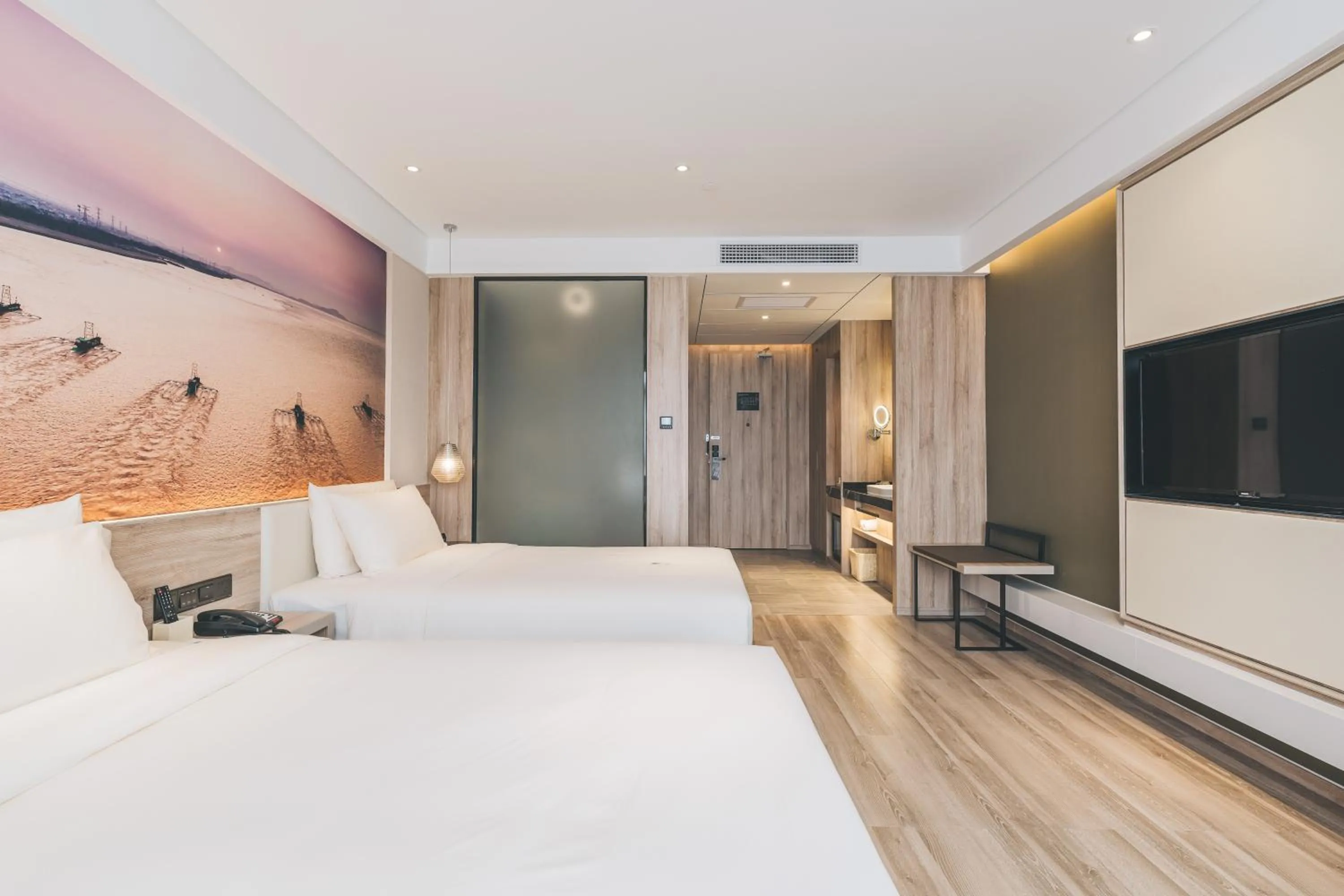 Bed in Atour Hotel Haining Leather City South Gate