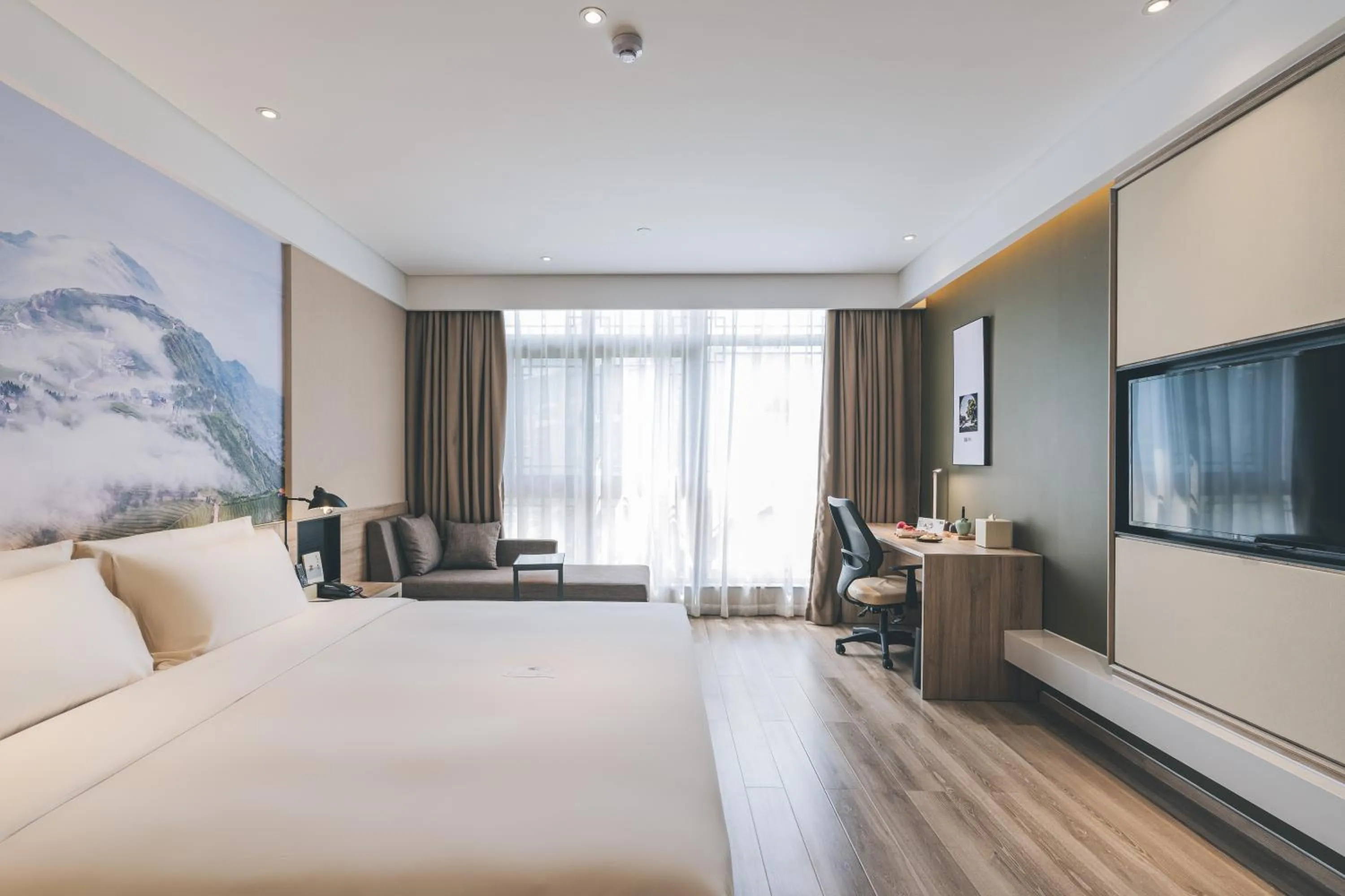 Bed in Atour Hotel Haining Leather City South Gate