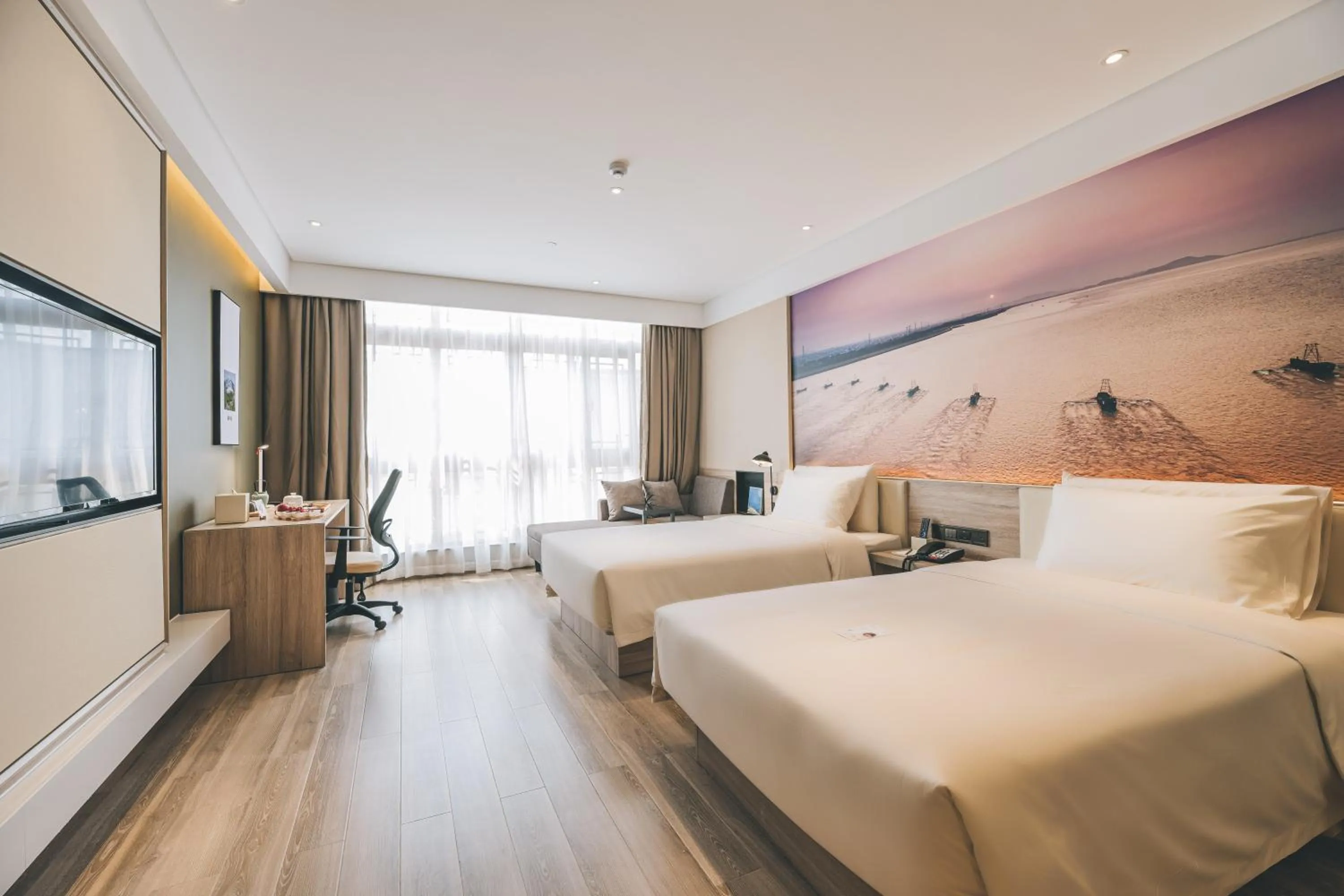 Bed in Atour Hotel Haining Leather City South Gate