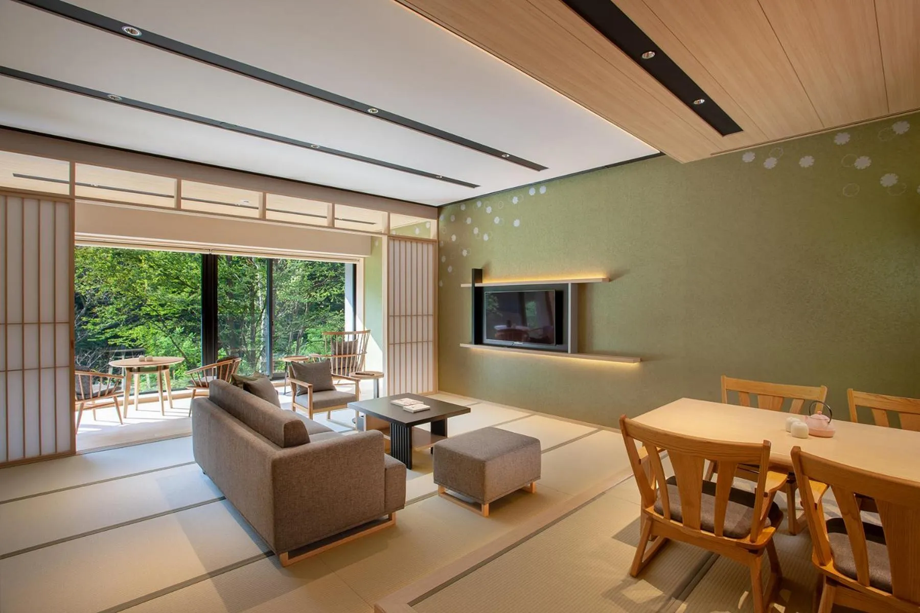 Living room in Chalet Ivy Jozankei