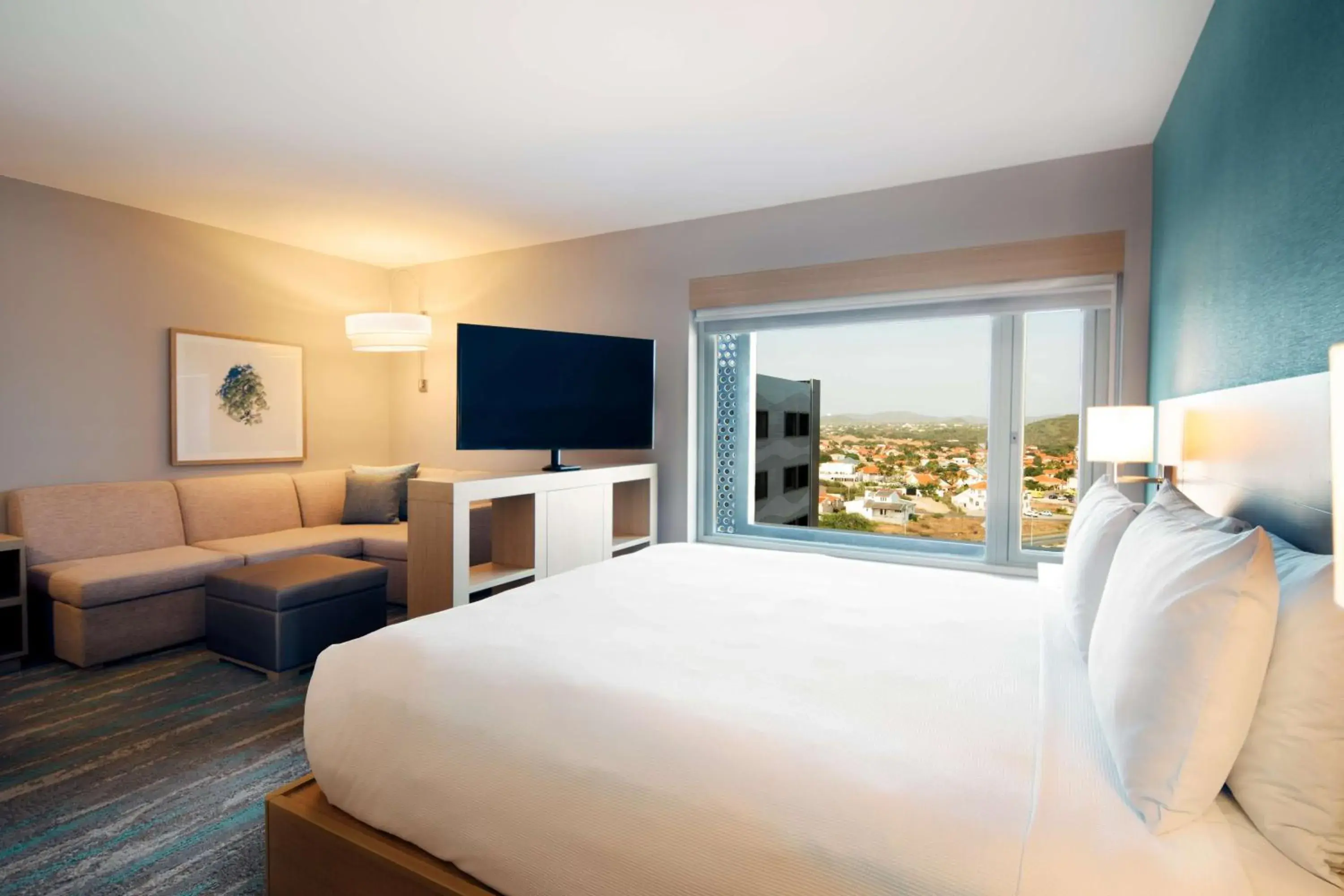 Photo of the whole room, Bed in Hyatt Place Aruba Airport Photo of the whole room, Bed in Hyatt Place Aruba Airport