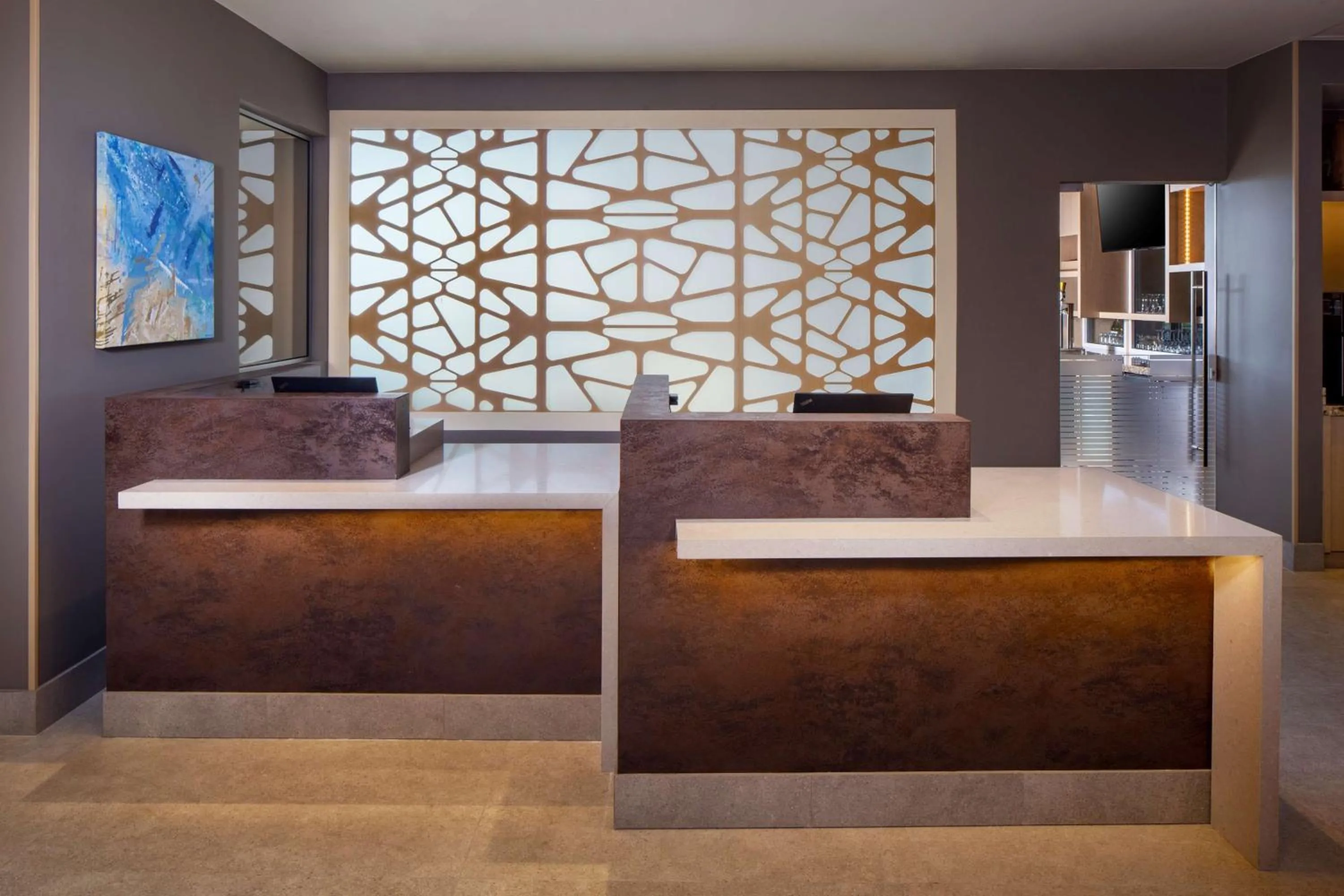 Lobby or reception in Hyatt Place Aruba Airport