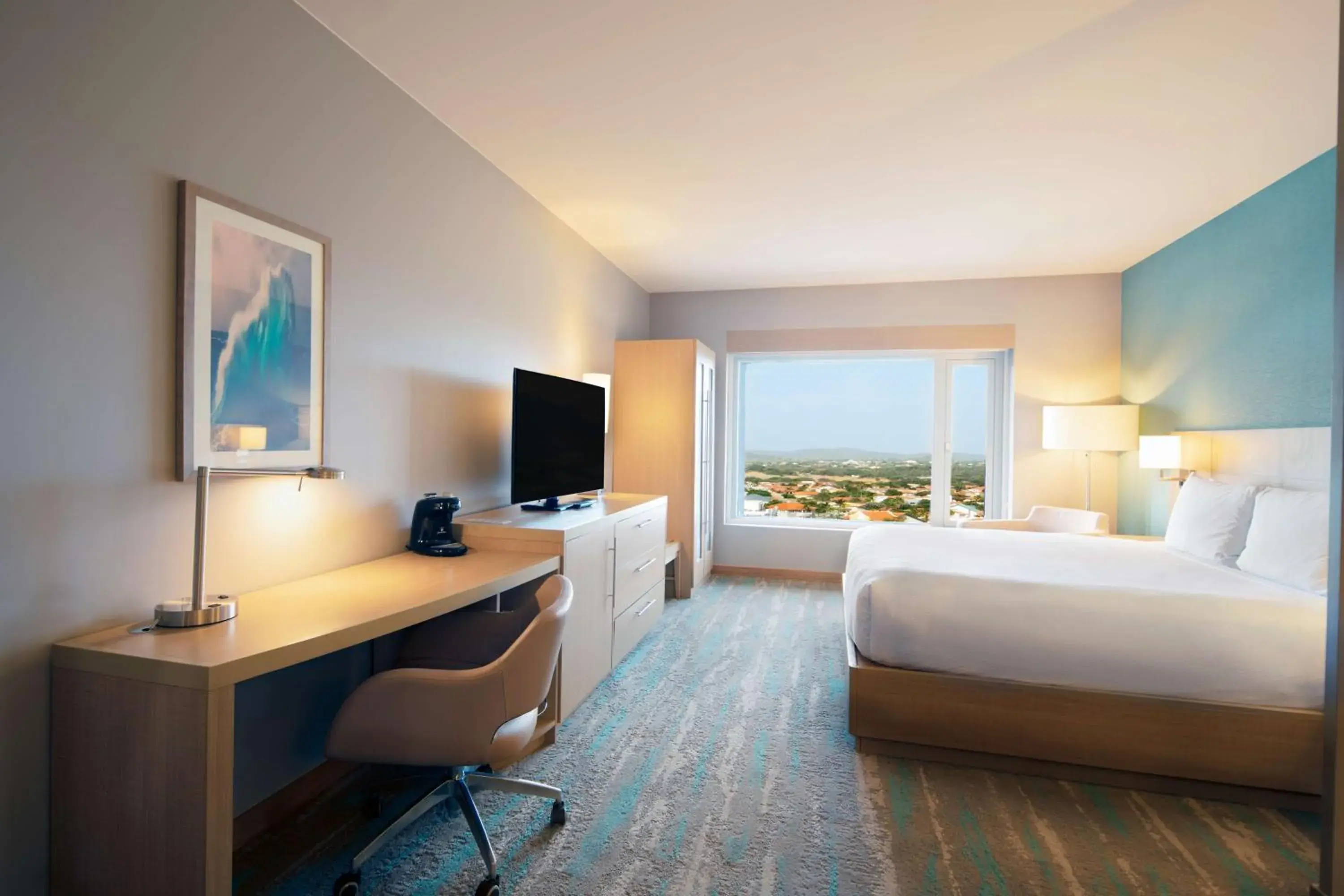 King Suite with Sofa Bed and Roll-In Shower - Disability Access in Hyatt Place Aruba Airport King Suite with Sofa Bed and Roll-In Shower - Disability Access in Hyatt Place Aruba Airport