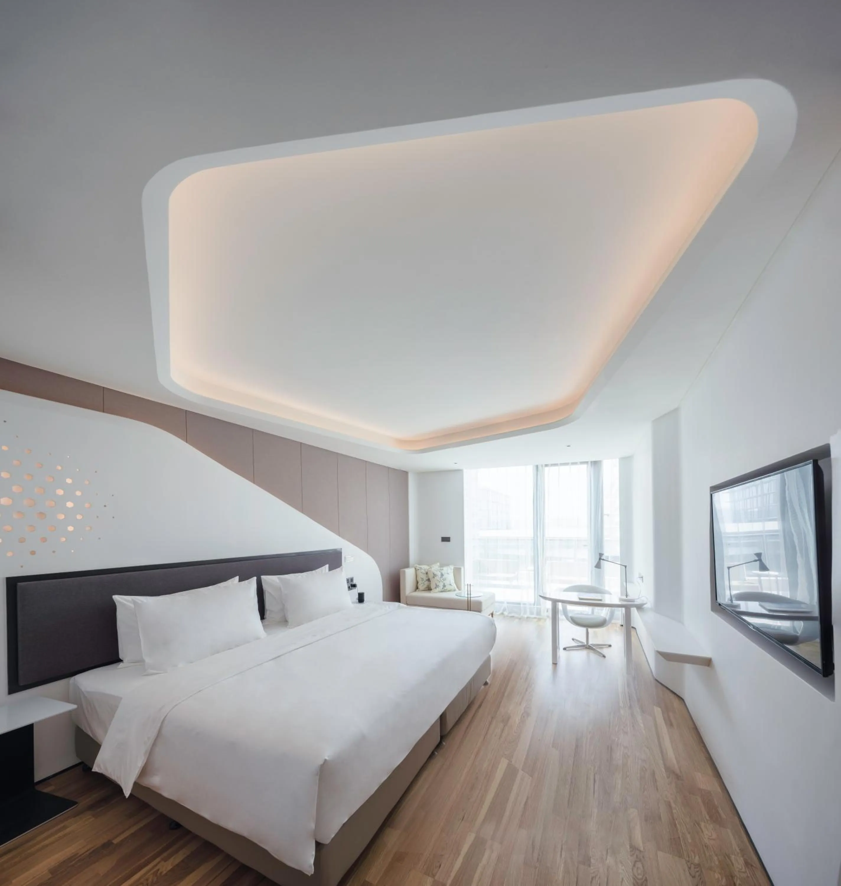 Photo of the whole room, Bed in FlyZoo Hotel - Alibaba Future Hotel