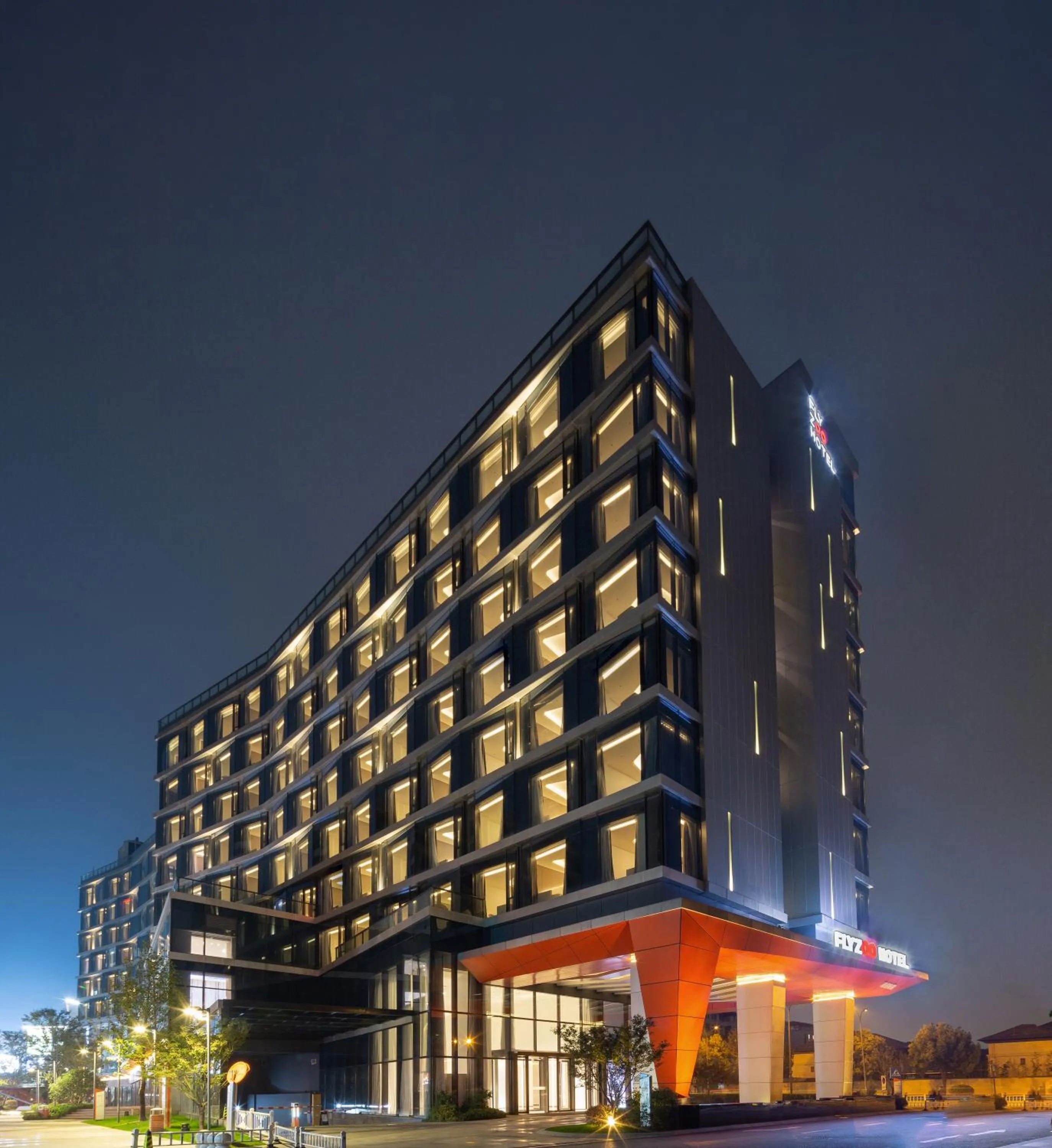 Property building in FlyZoo Hotel - Alibaba Future Hotel