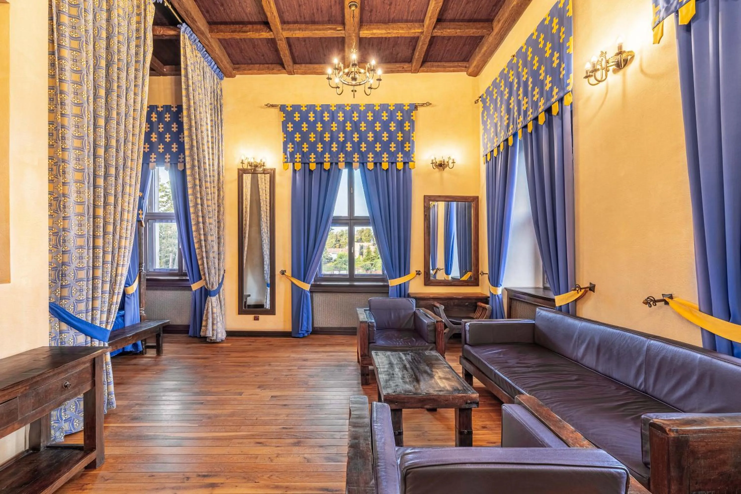 Seating area in Zamek Uniejów