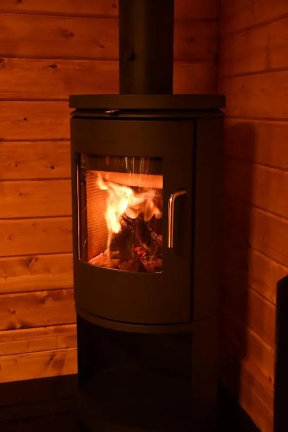 fireplace in Long Wood Lodges