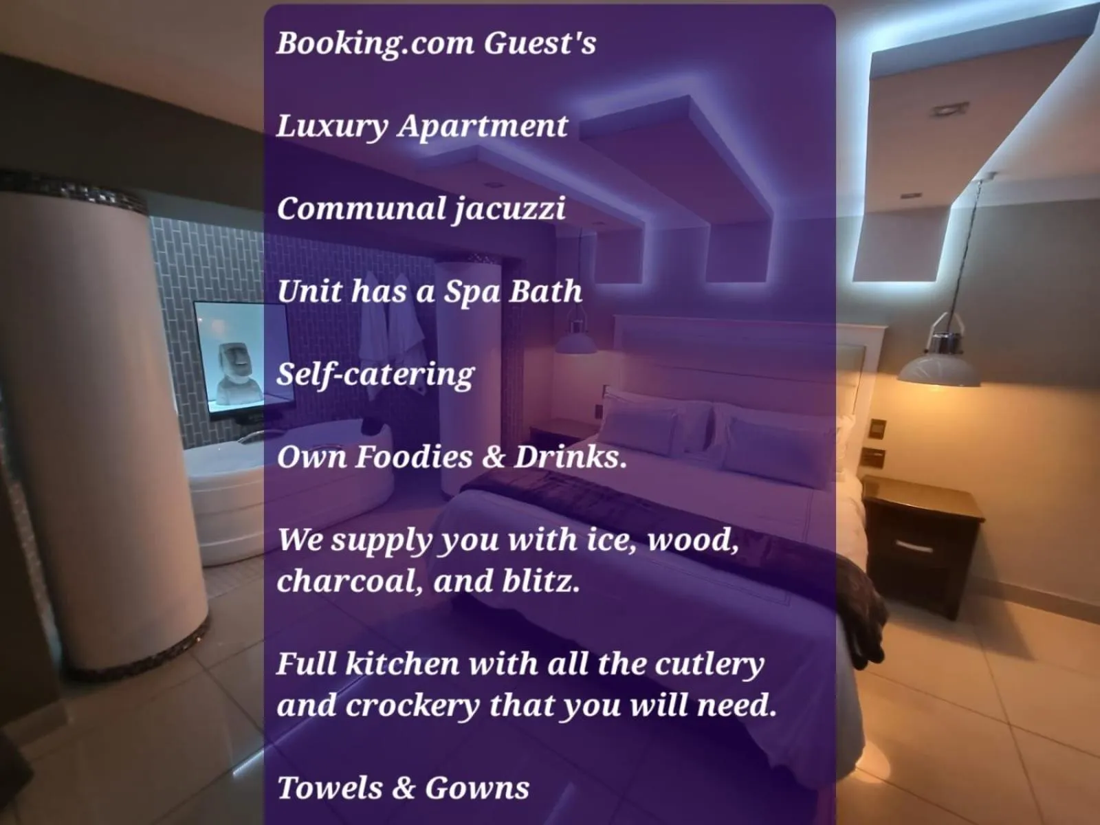 Text overlay in Weston Guest House Krugersdorp