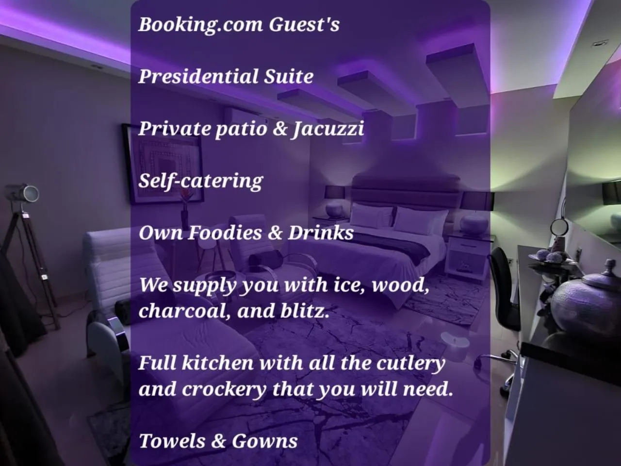 Text overlay in Weston Guest House Krugersdorp