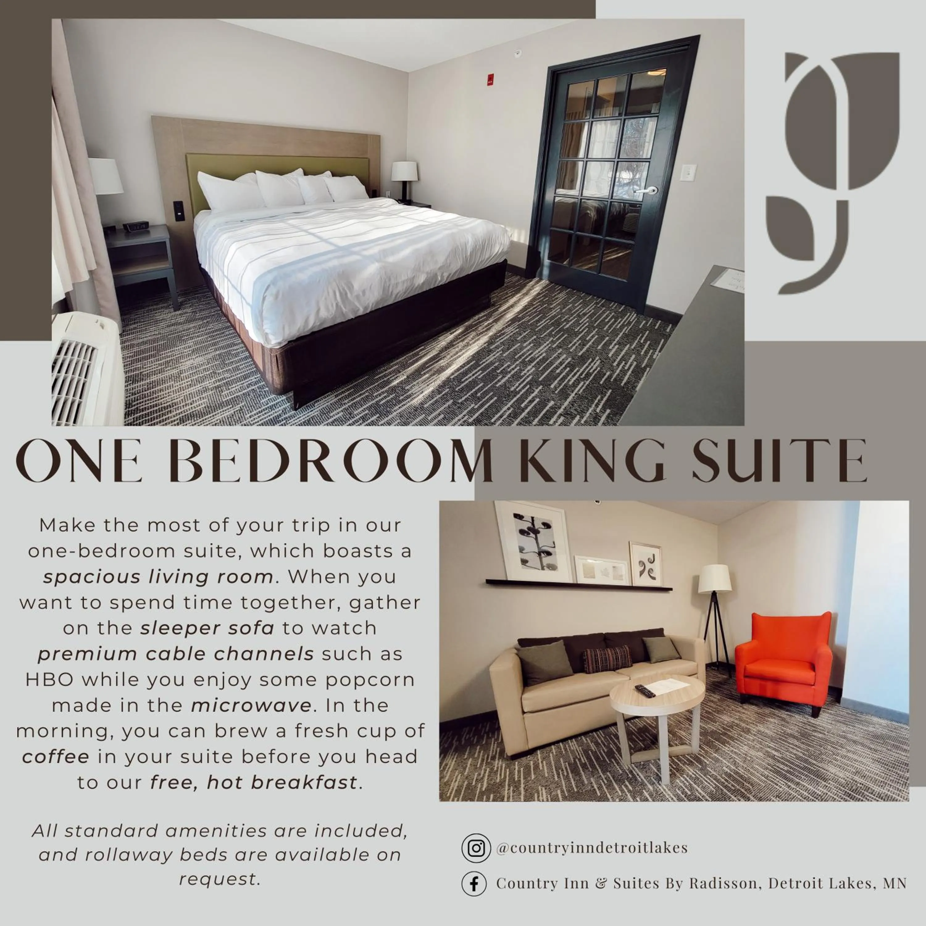 Bedroom, Bed in Country Inn & Suites by Radisson, Detroit Lakes, MN