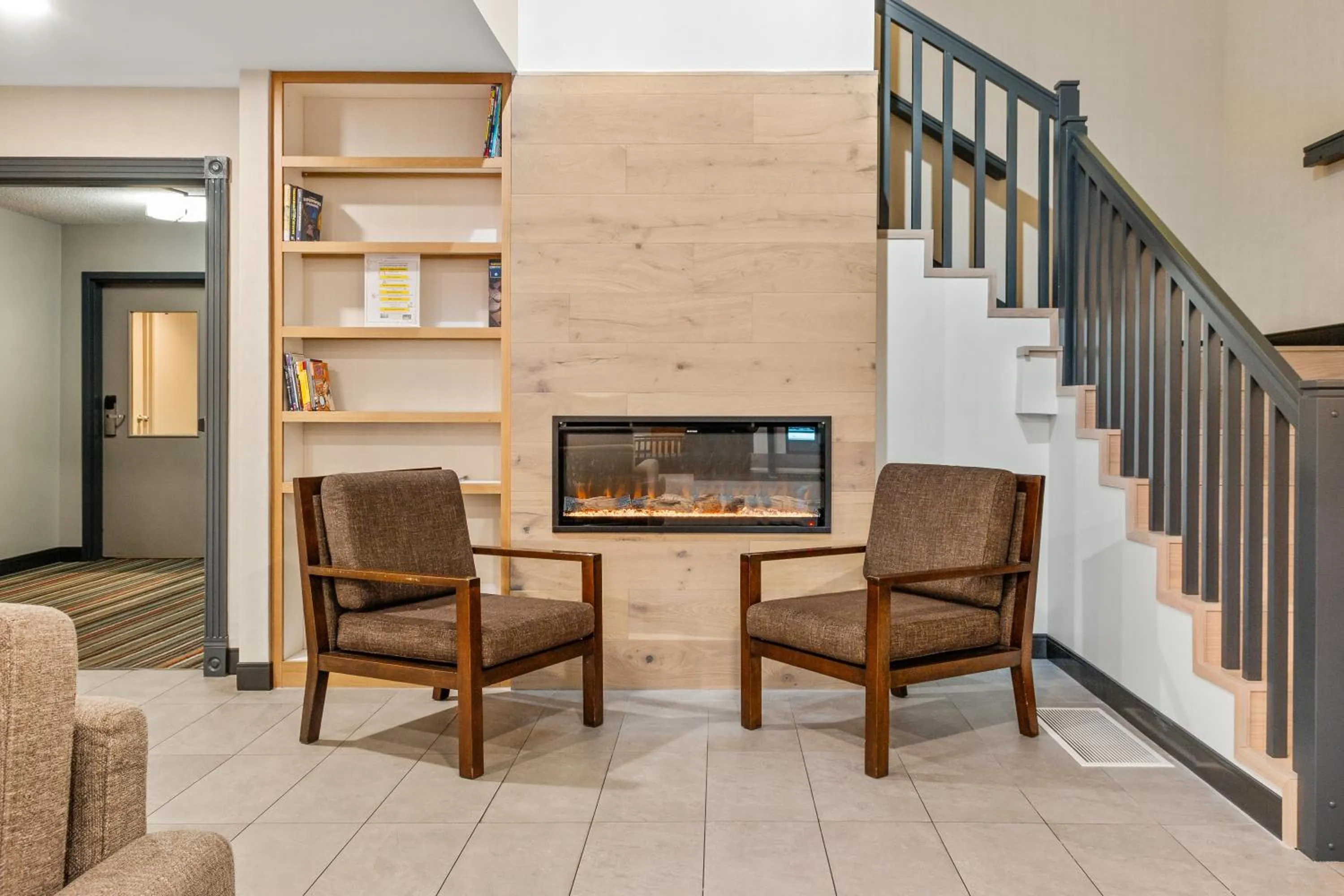 fireplace in Country Inn & Suites by Radisson, Winnipeg, MB