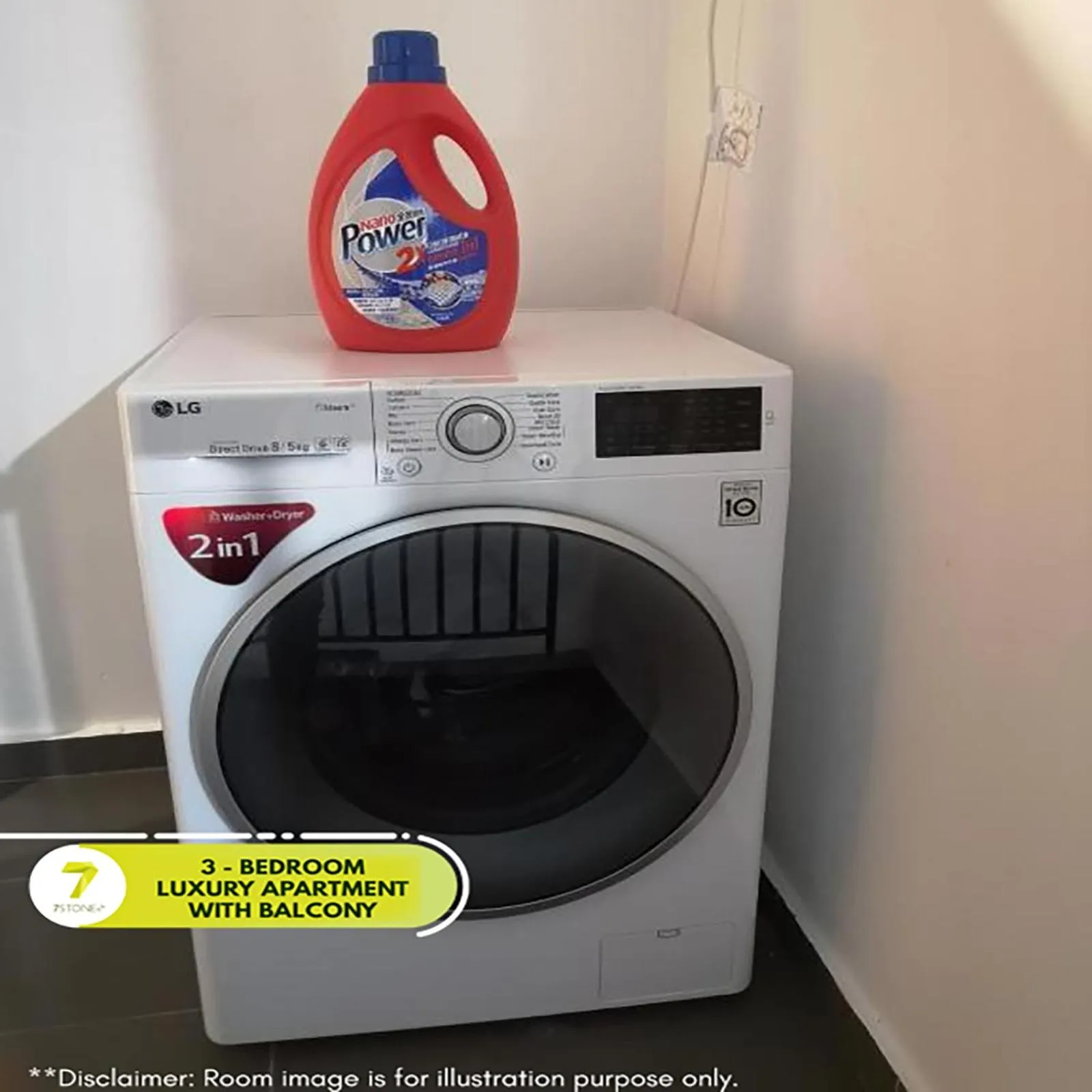 washing machine in 7Stonez Suites Geo38 Genting Highlands