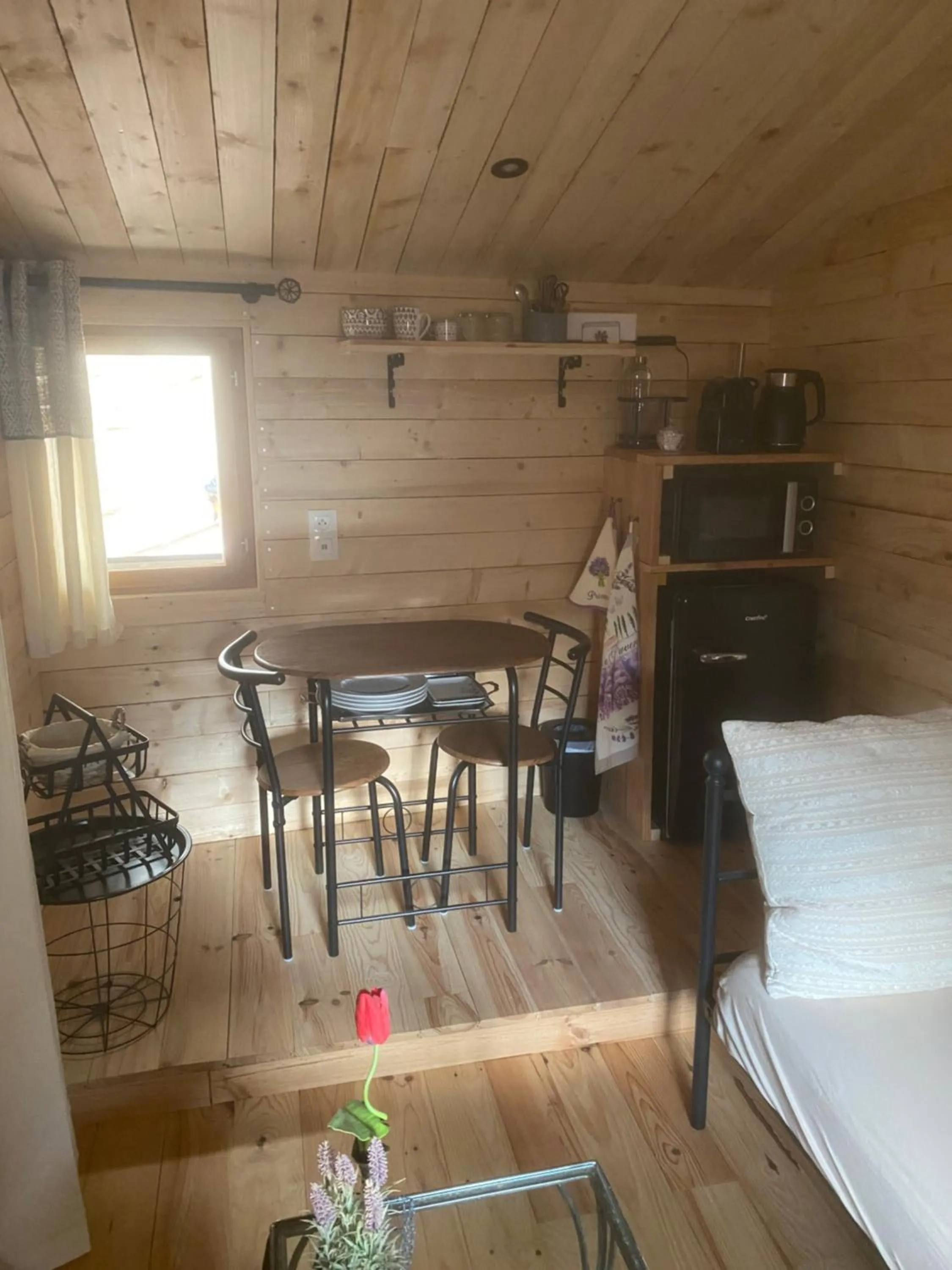 Bed in Chambres d’hôtes La Voûte