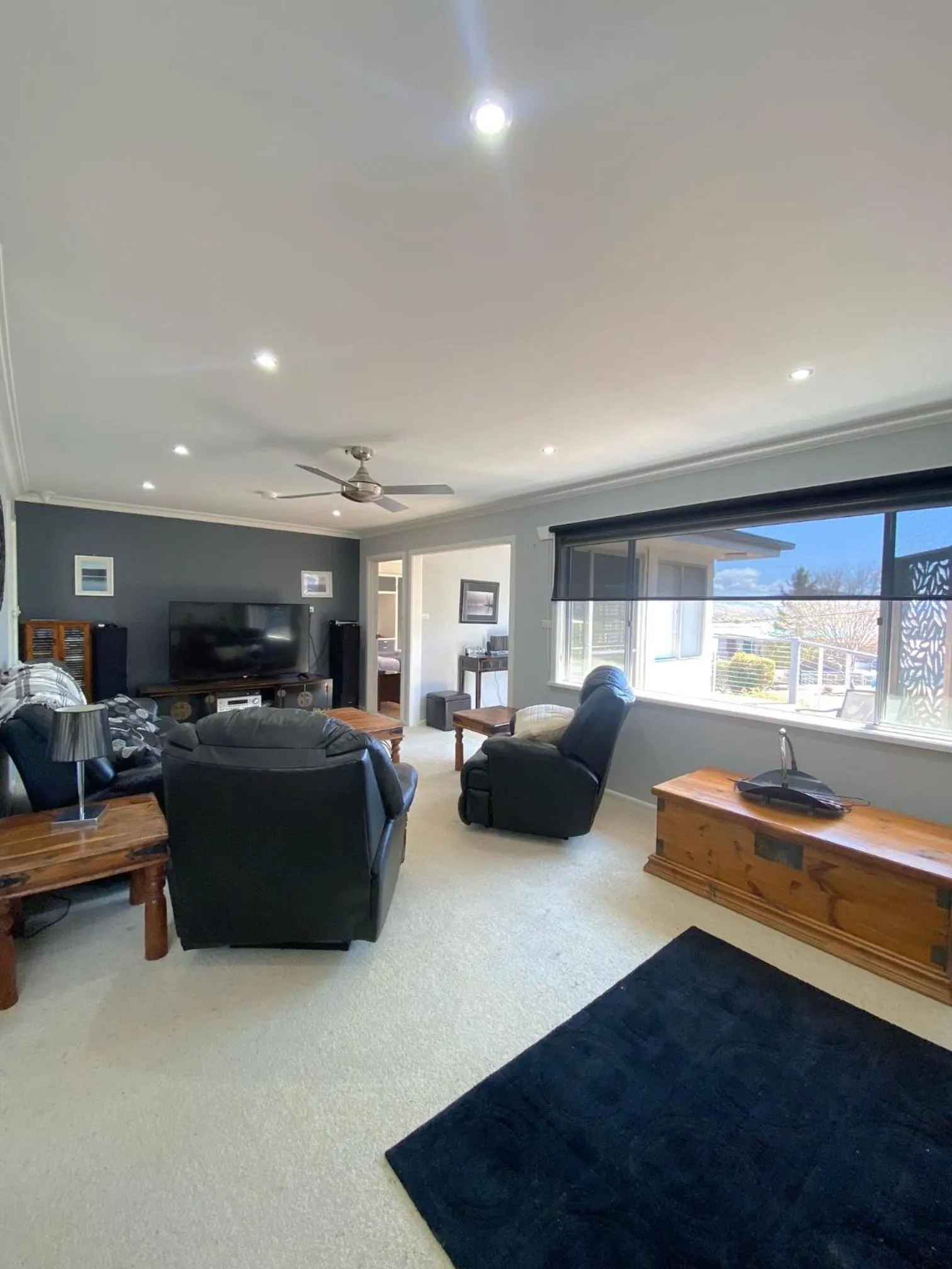 Living room in Anglers Reach Lakeside Village