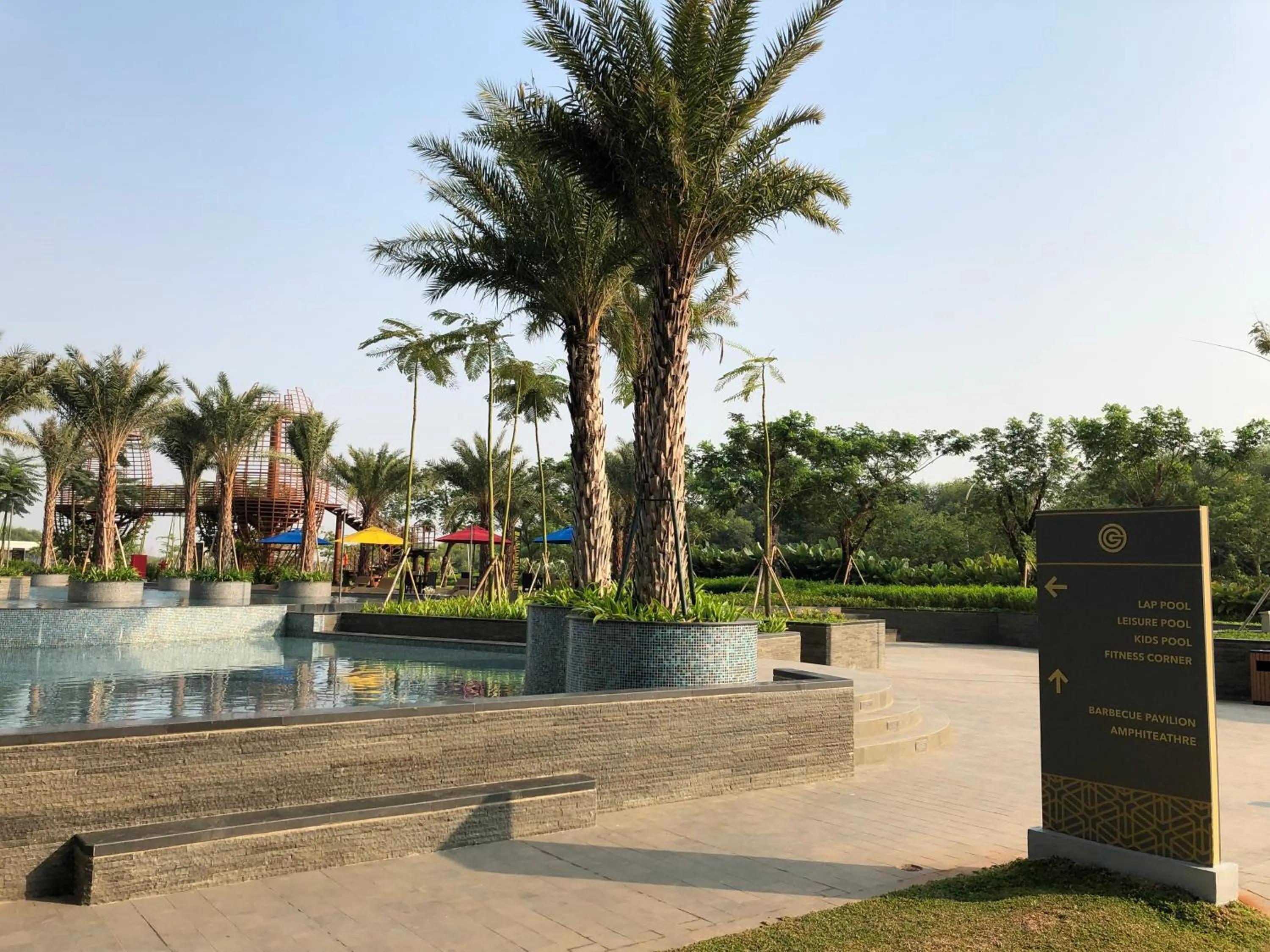 Swimming pool in Gold Coast PIK Sea View Apartments by LongeSuites