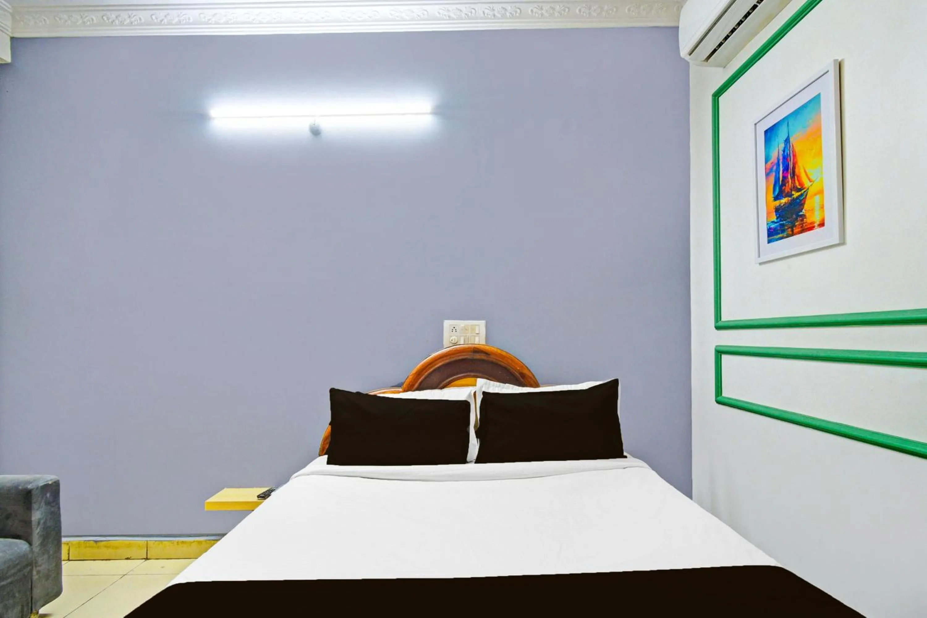Bedroom, Bed in Hotel O Sahasra Residency Near Nexus Hyderabad