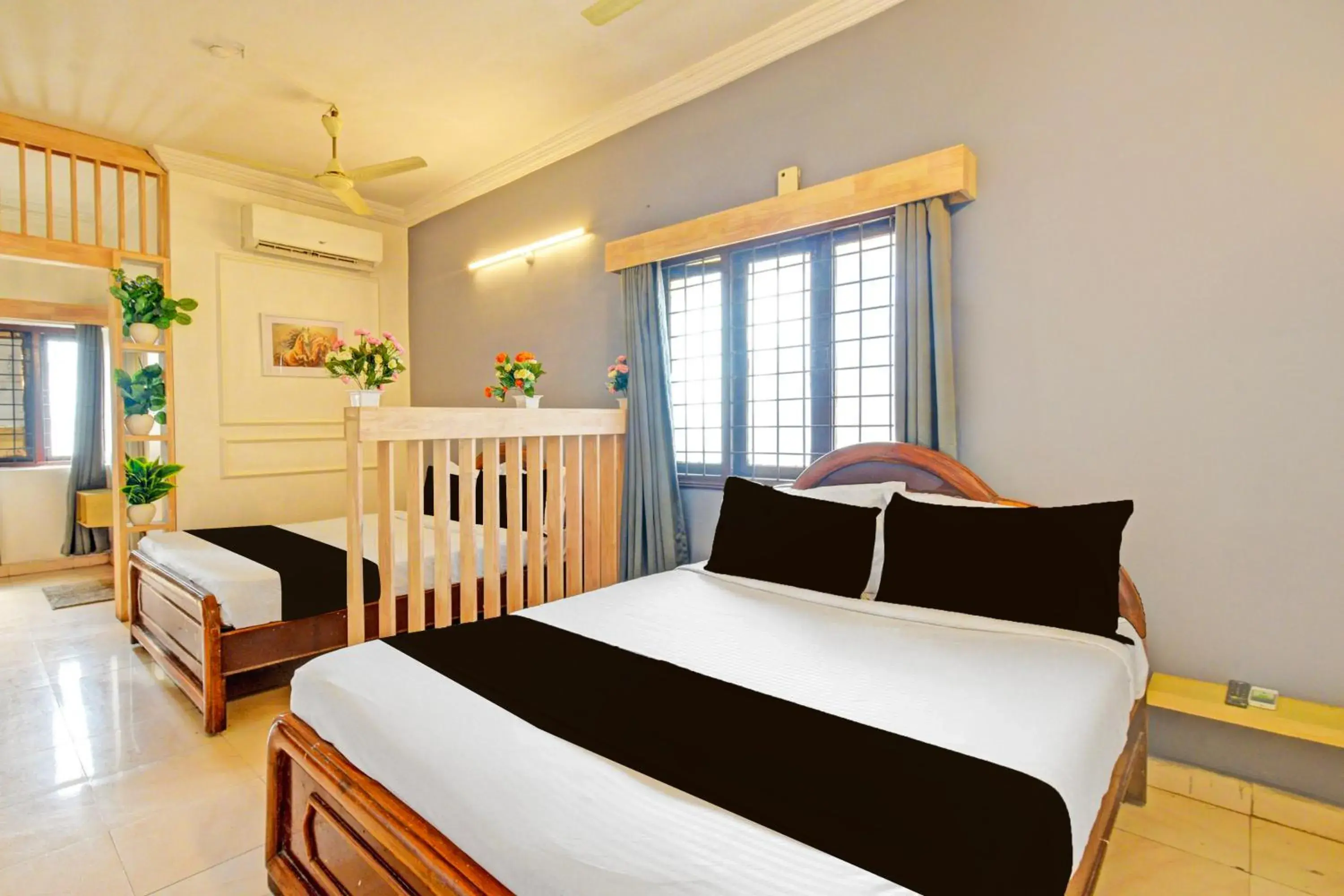 Bedroom in Hotel O Sahasra Residency Near Nexus Hyderabad Bedroom in Hotel O Sahasra Residency Near Nexus Hyderabad