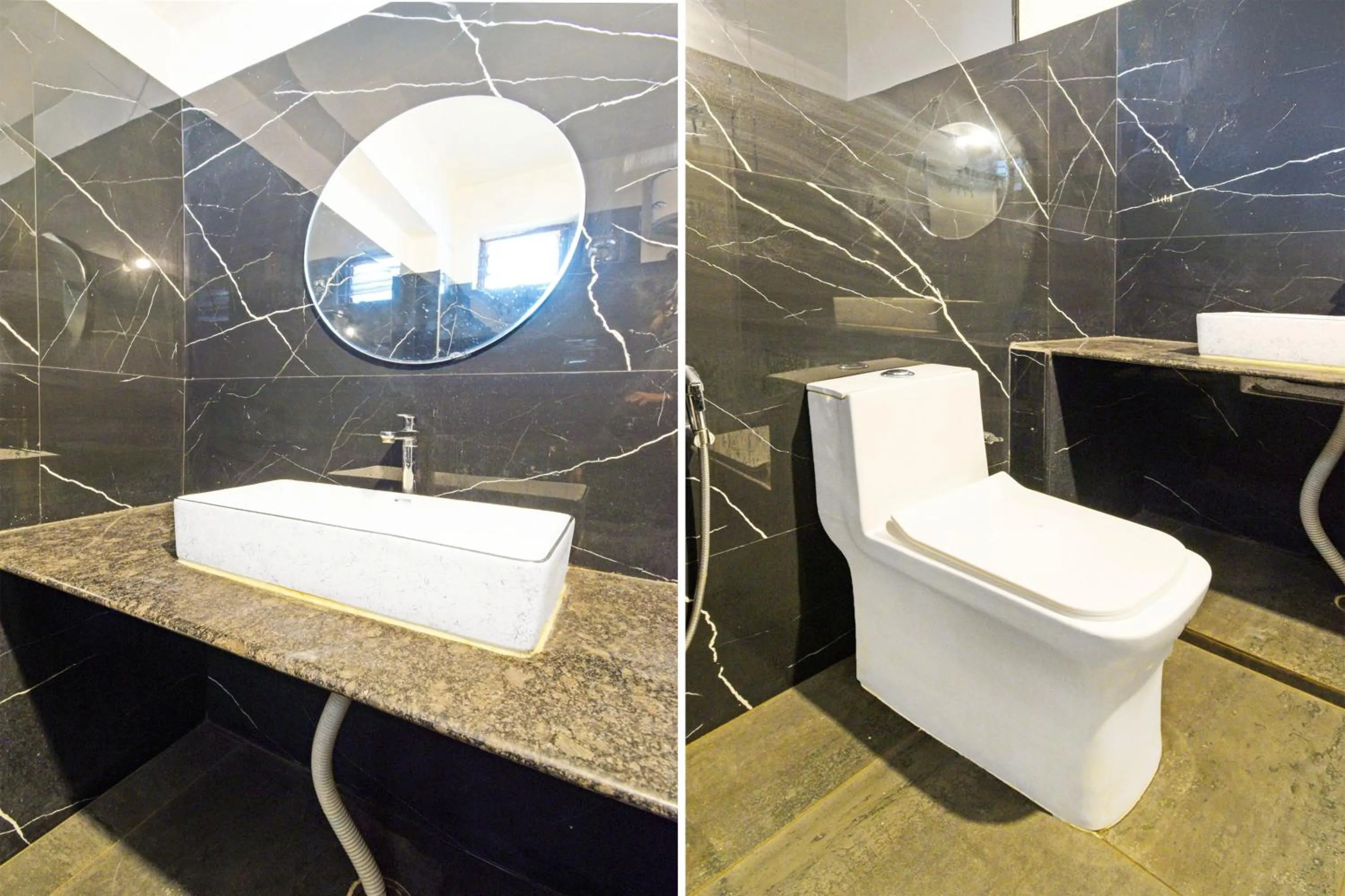 Bathroom in Hotel O Sahasra Residency Near Nexus Hyderabad