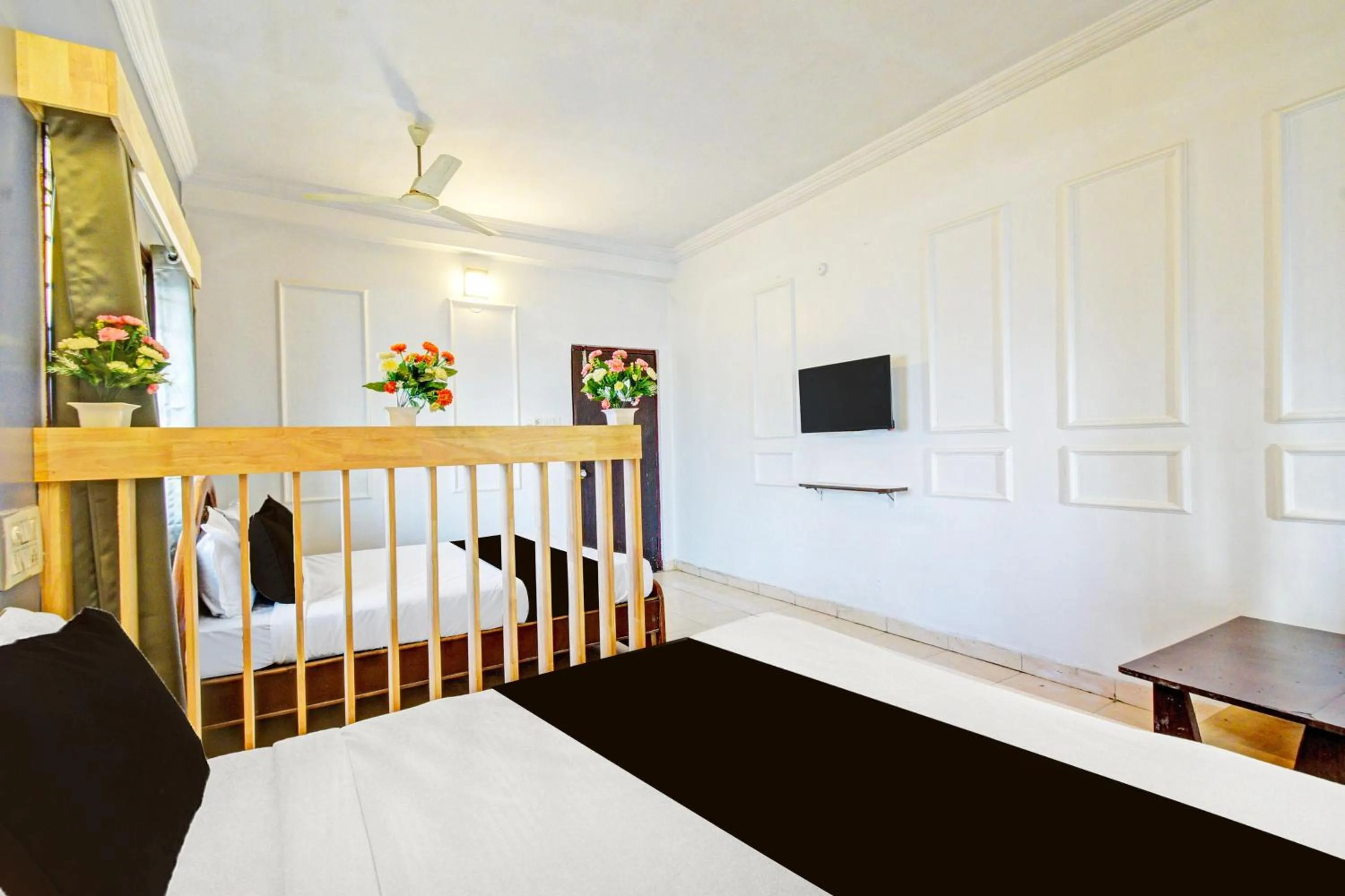 Bedroom, Bed in Hotel O Sahasra Residency Near Nexus Hyderabad