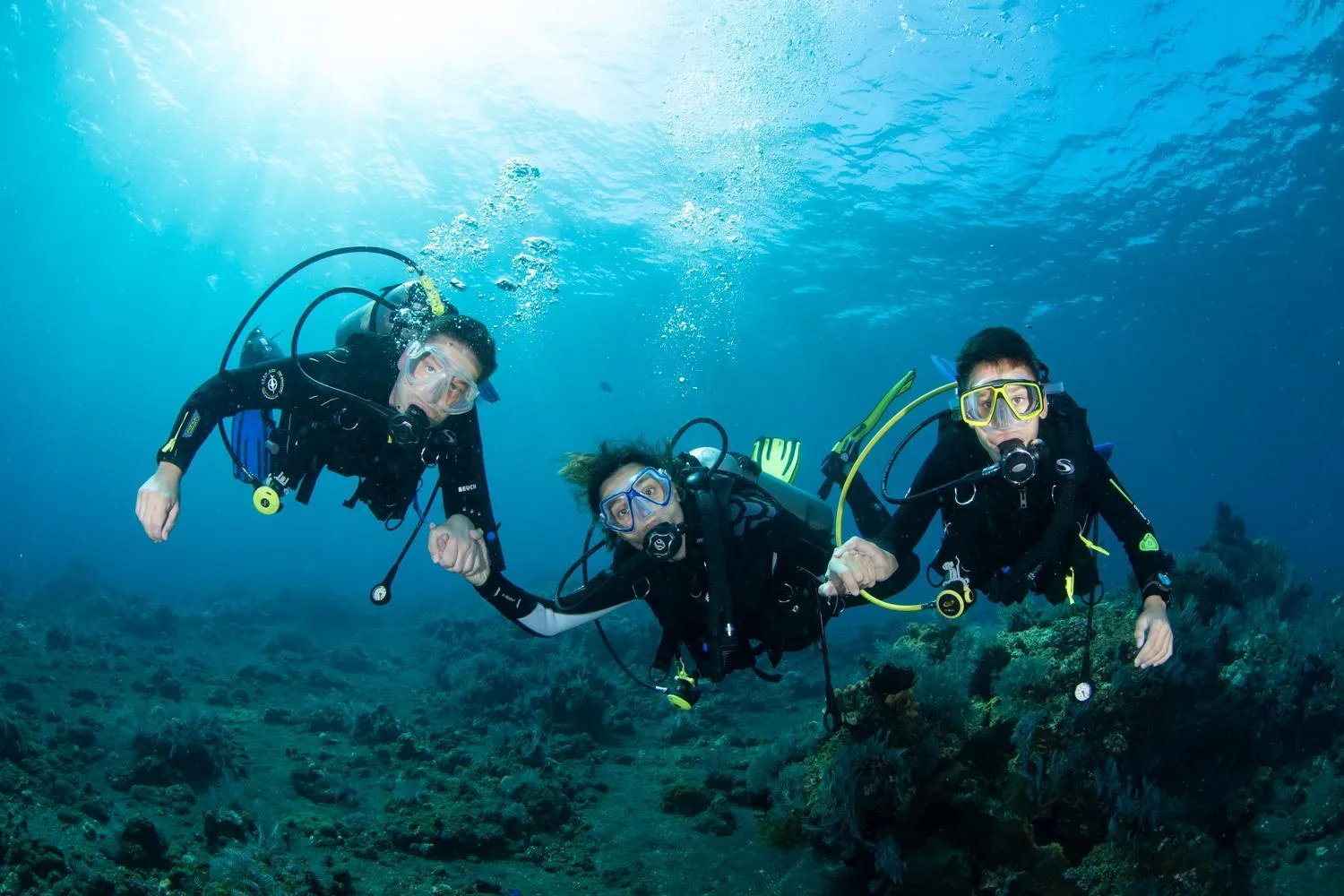 People in Bali Dive Resort Amed
