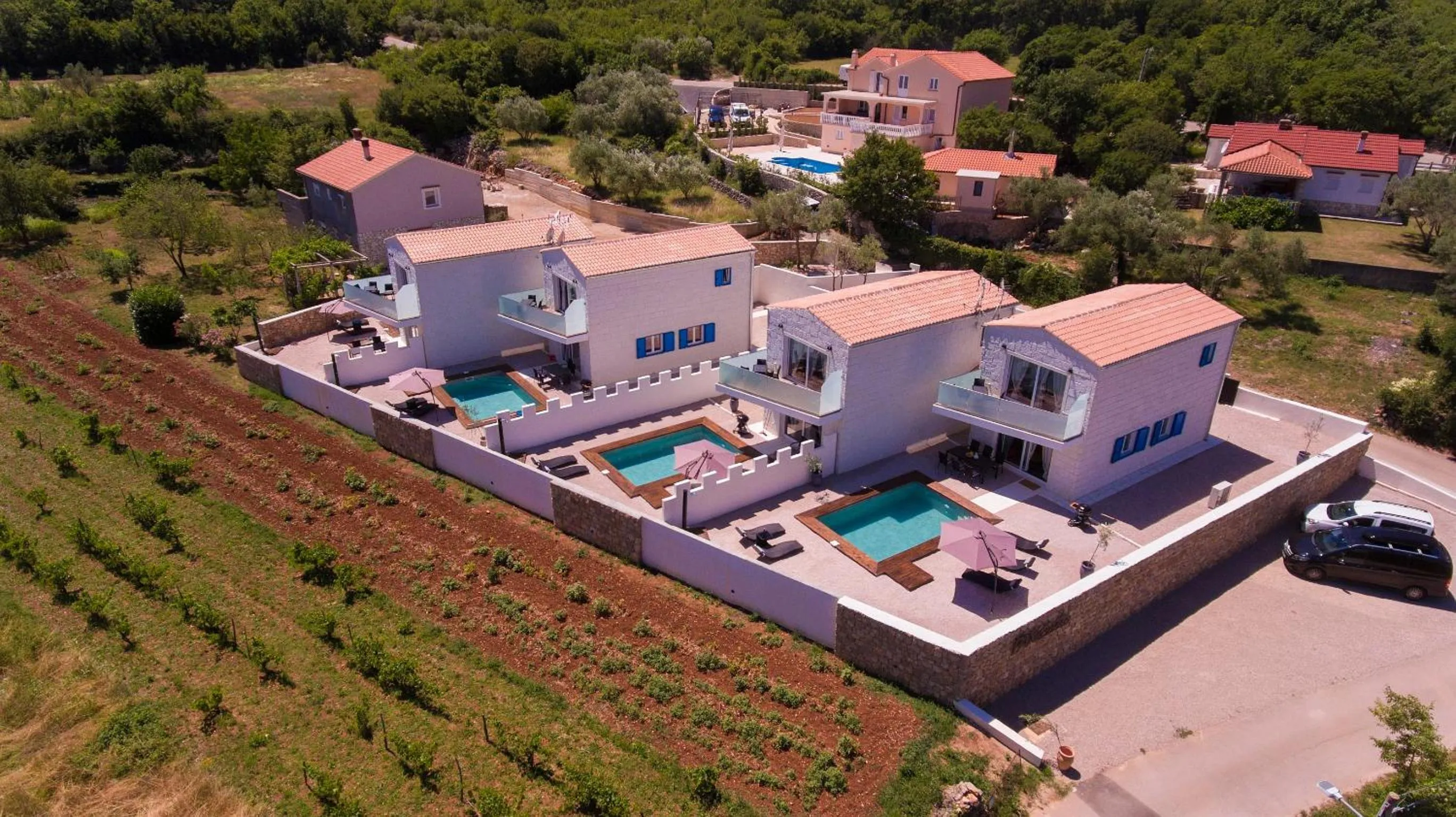 Bird's eye view in Pax Houses