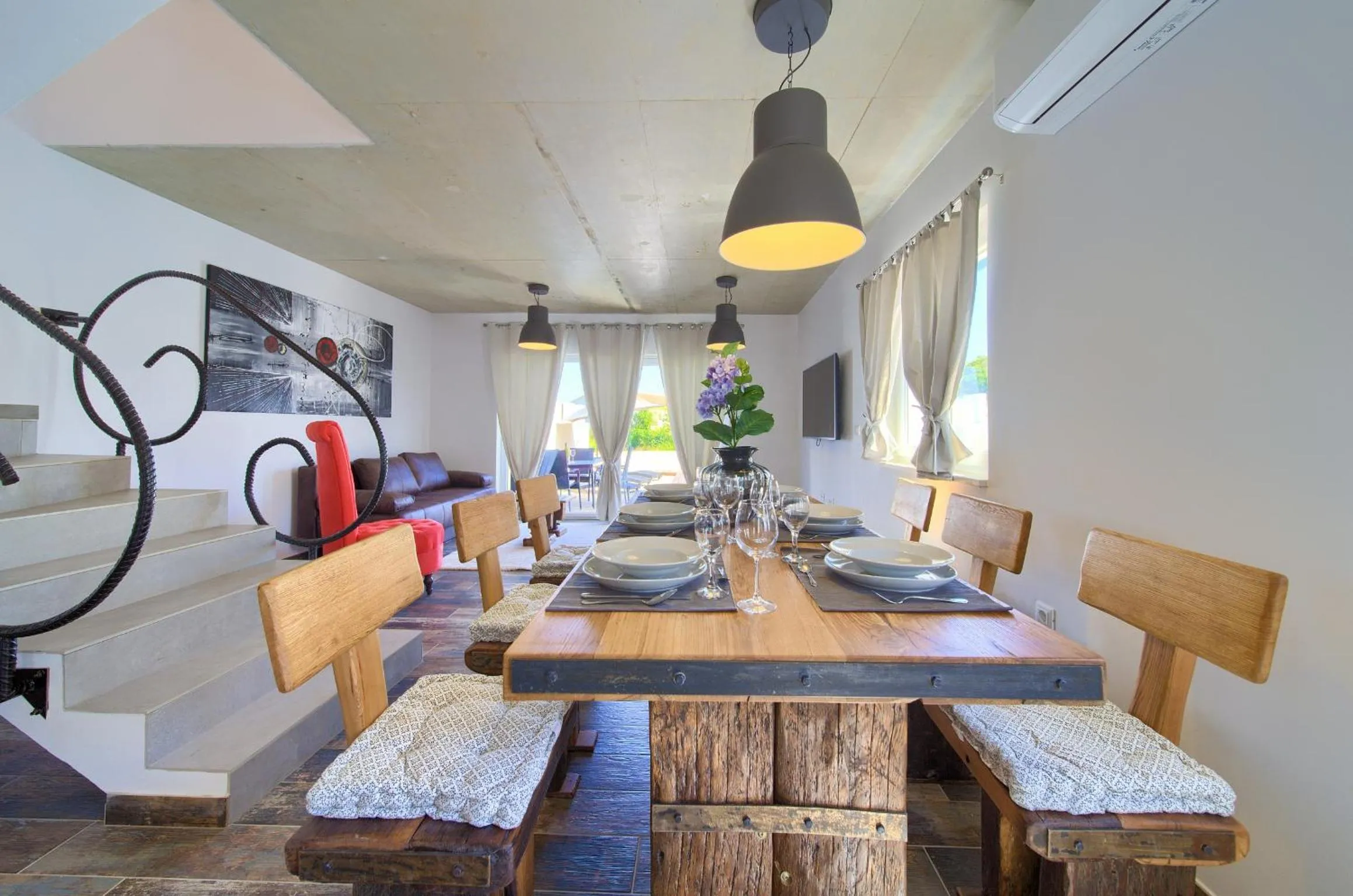 Dining area in Pax Houses