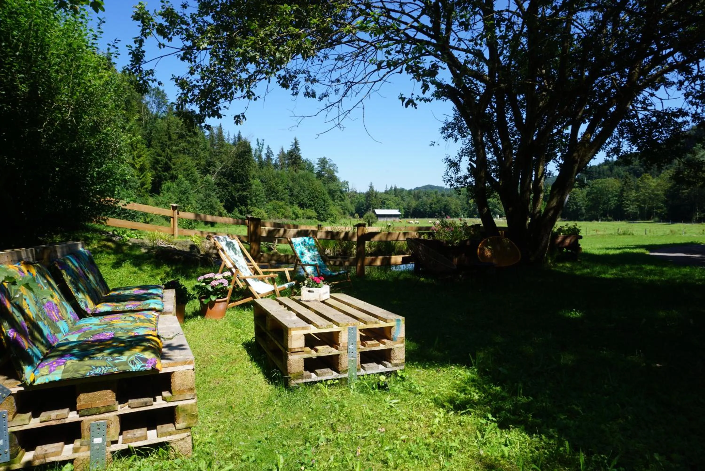 Seating area in Landgasthof Auerschmiede