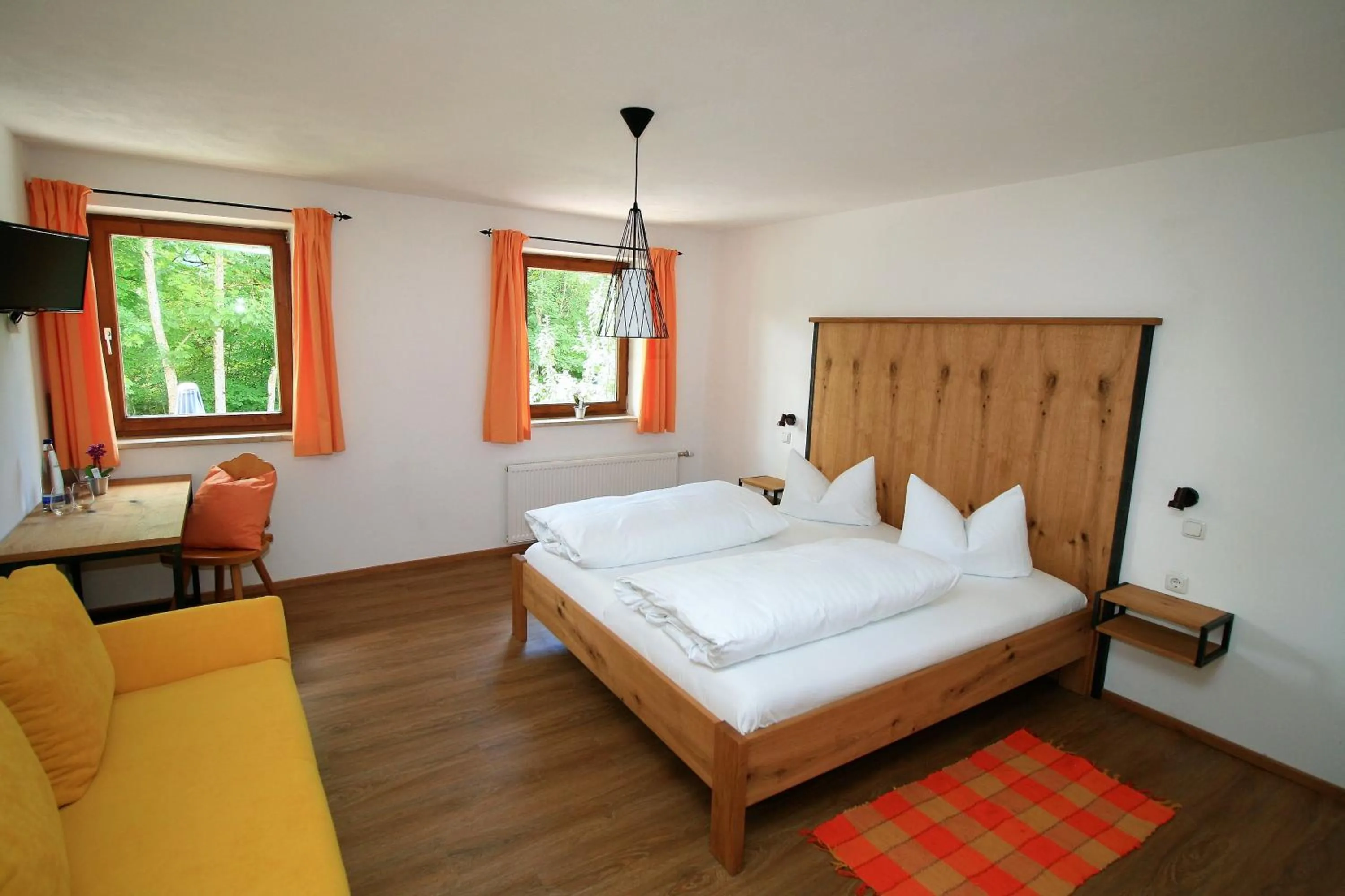 Photo of the whole room, Bed in Landgasthof Auerschmiede
