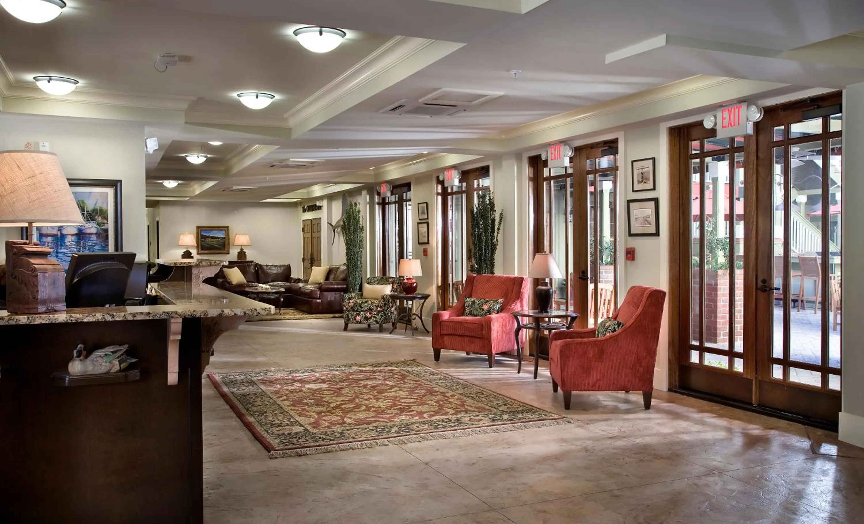 Lobby or reception in The Inlet Sports Lodge