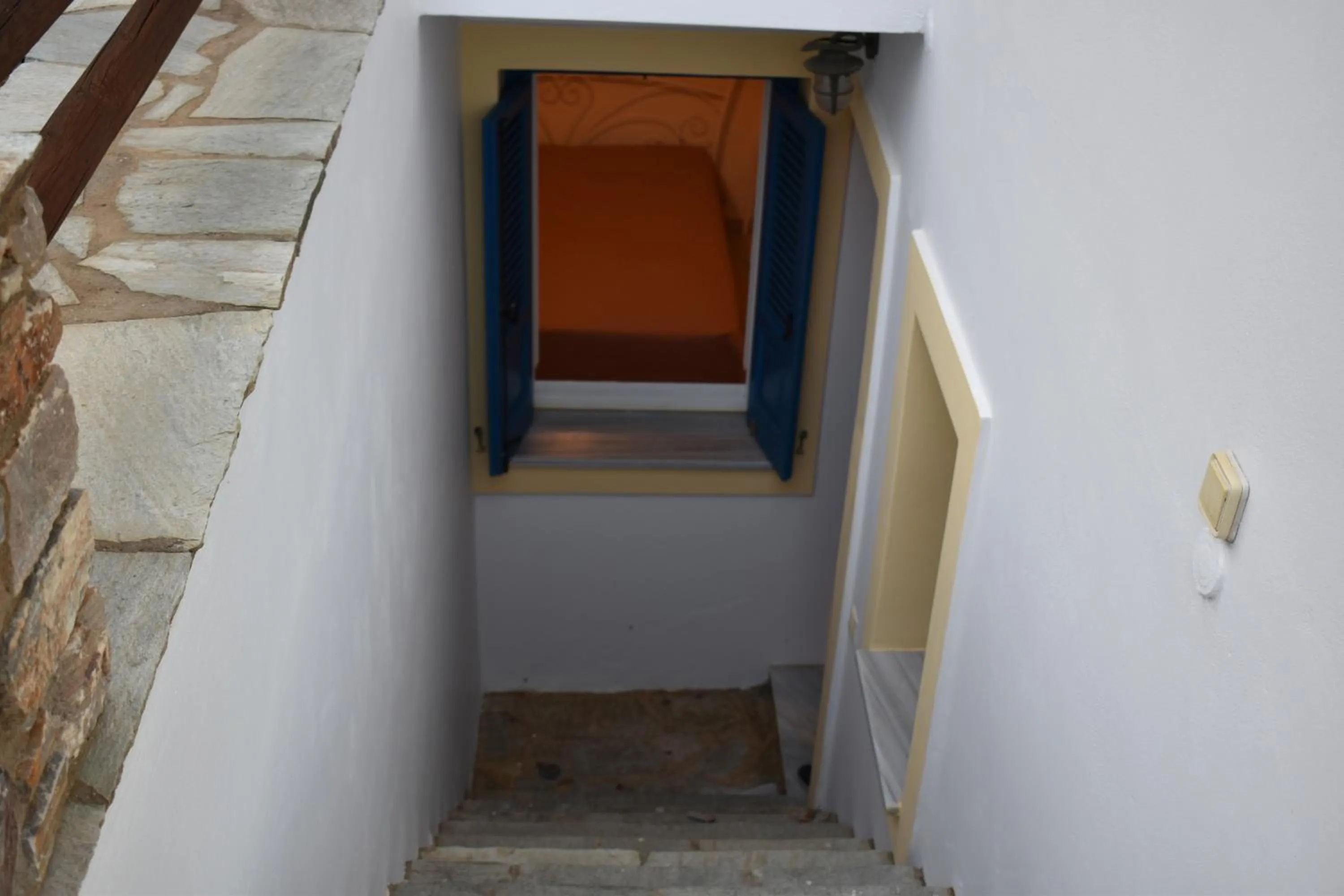 Facade/entrance in Monolithos Villas