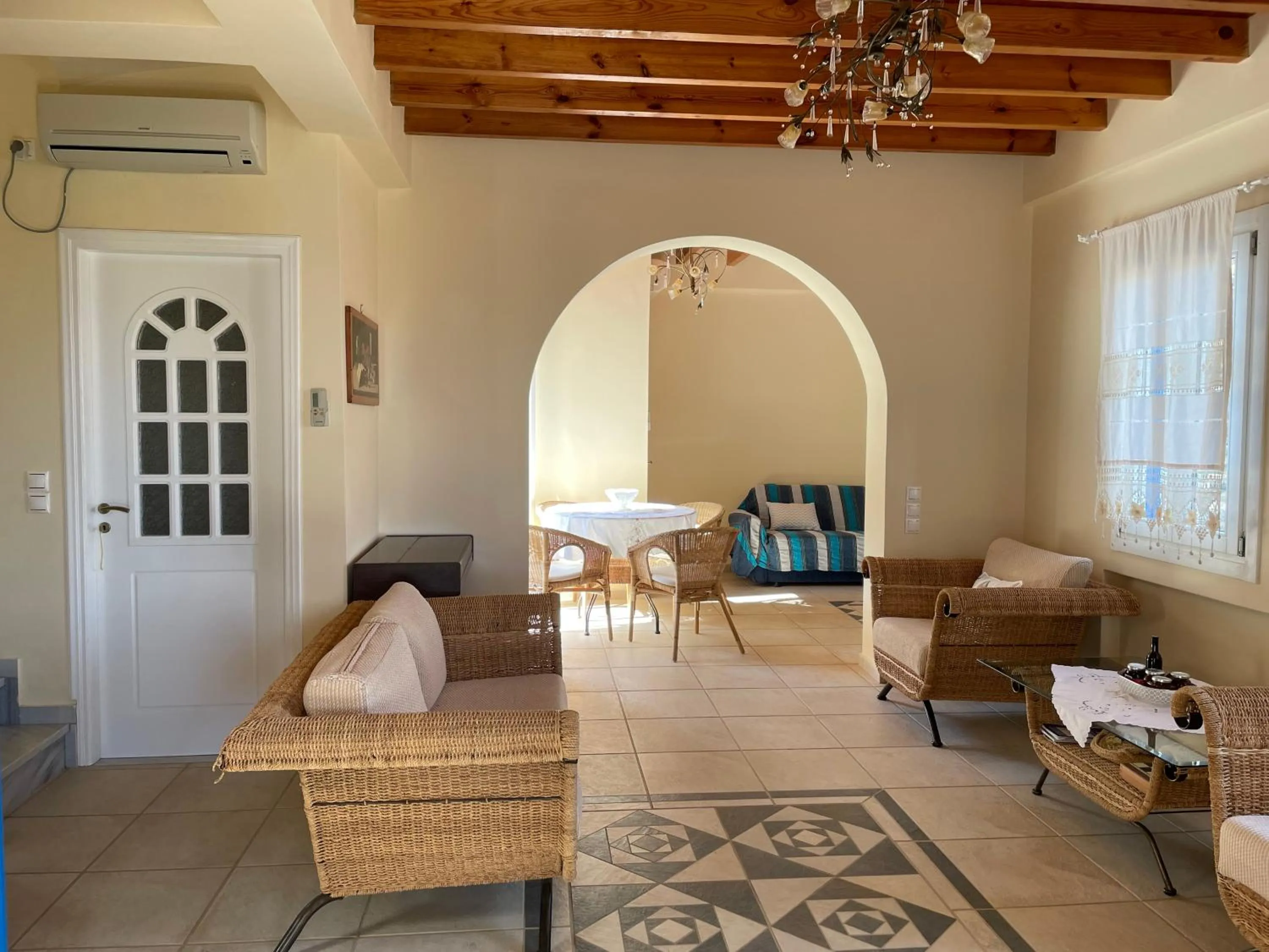 Living room in Monolithos Villas