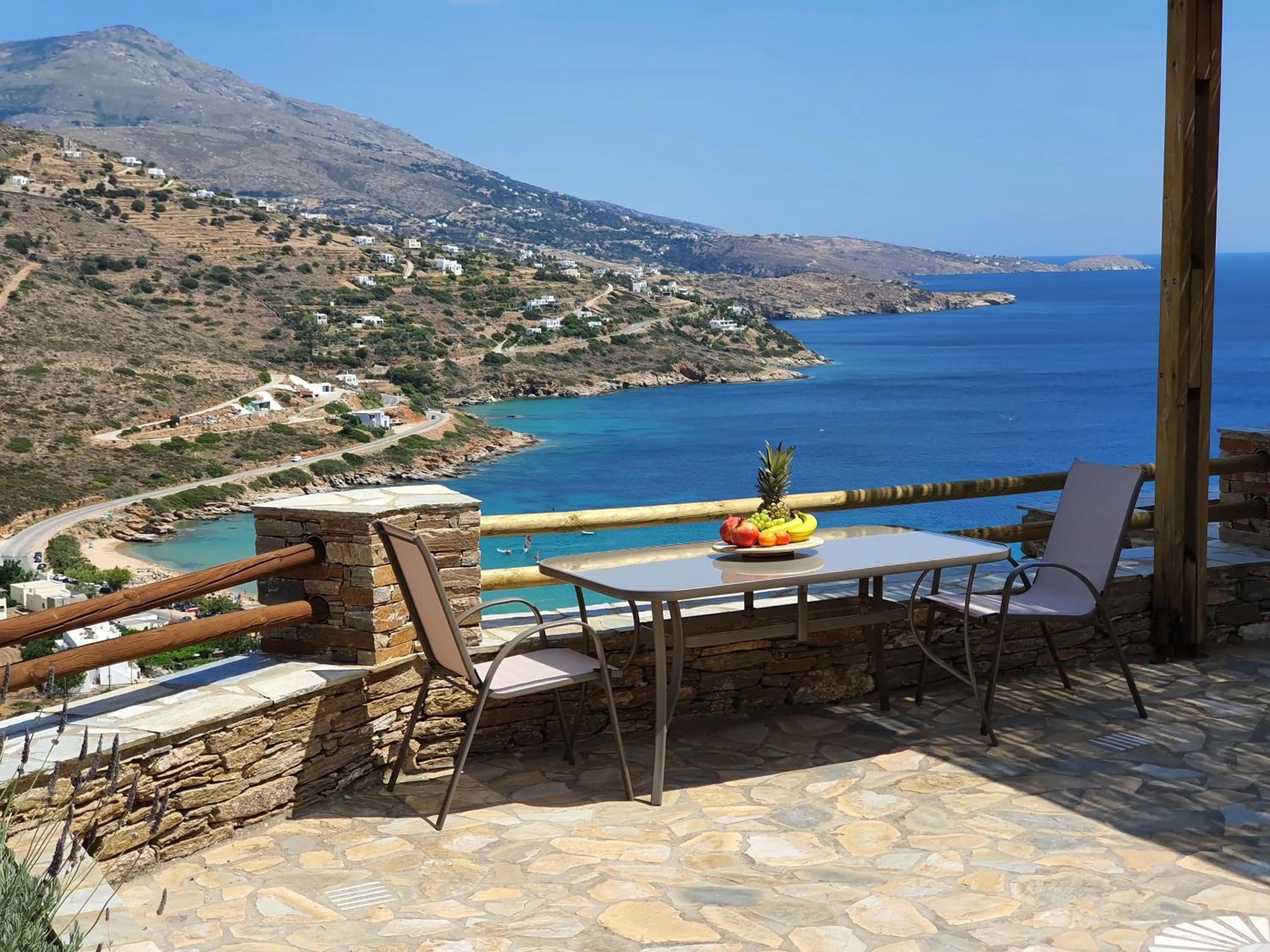 Patio in Monolithos Villas