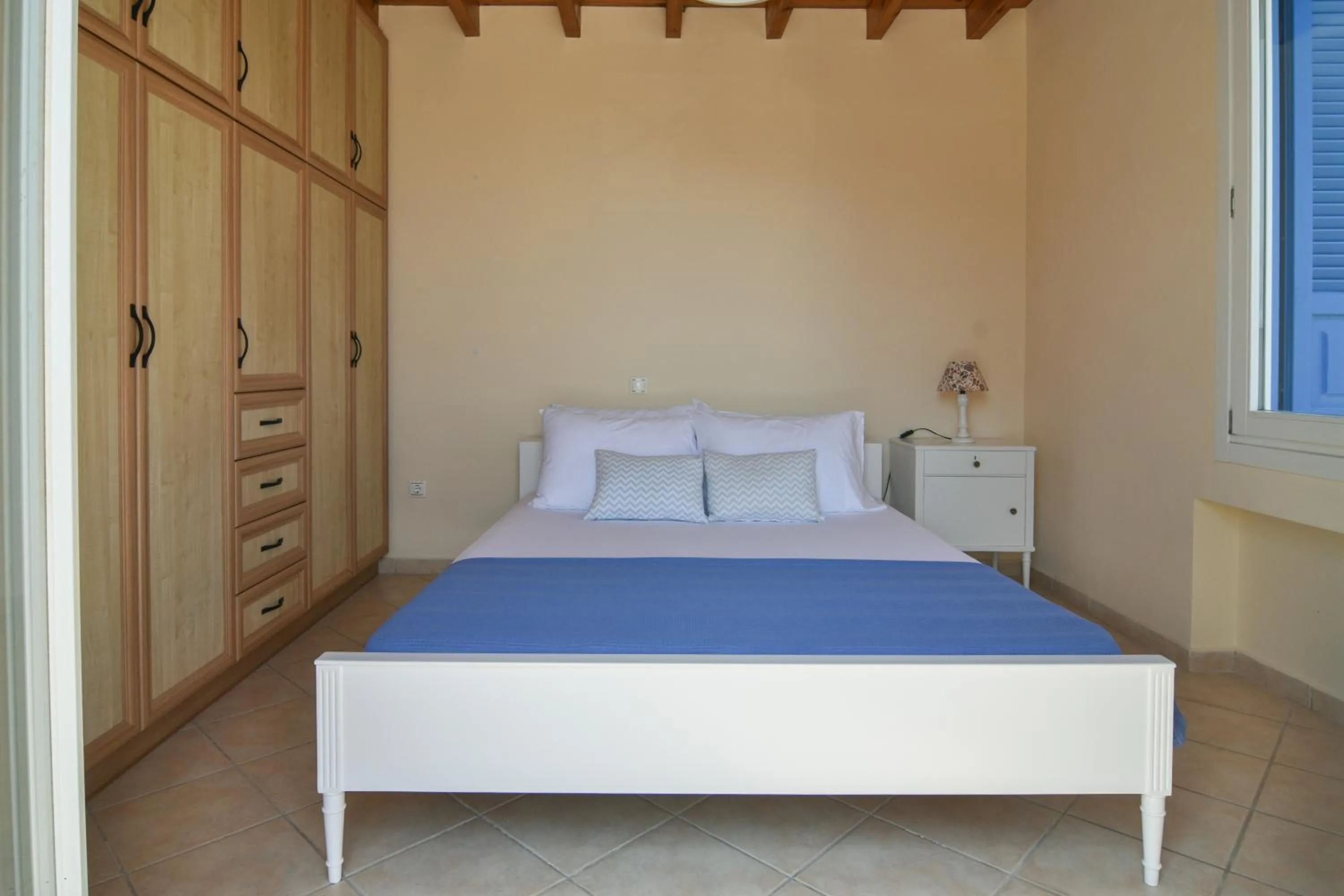 Bed in Monolithos Villas