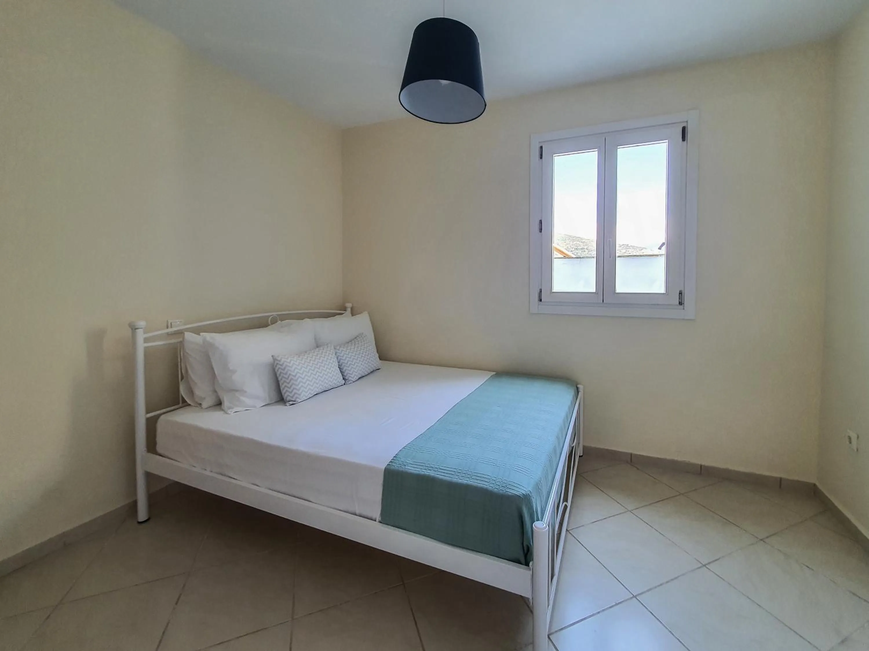 Bedroom, Bed in Monolithos Villas