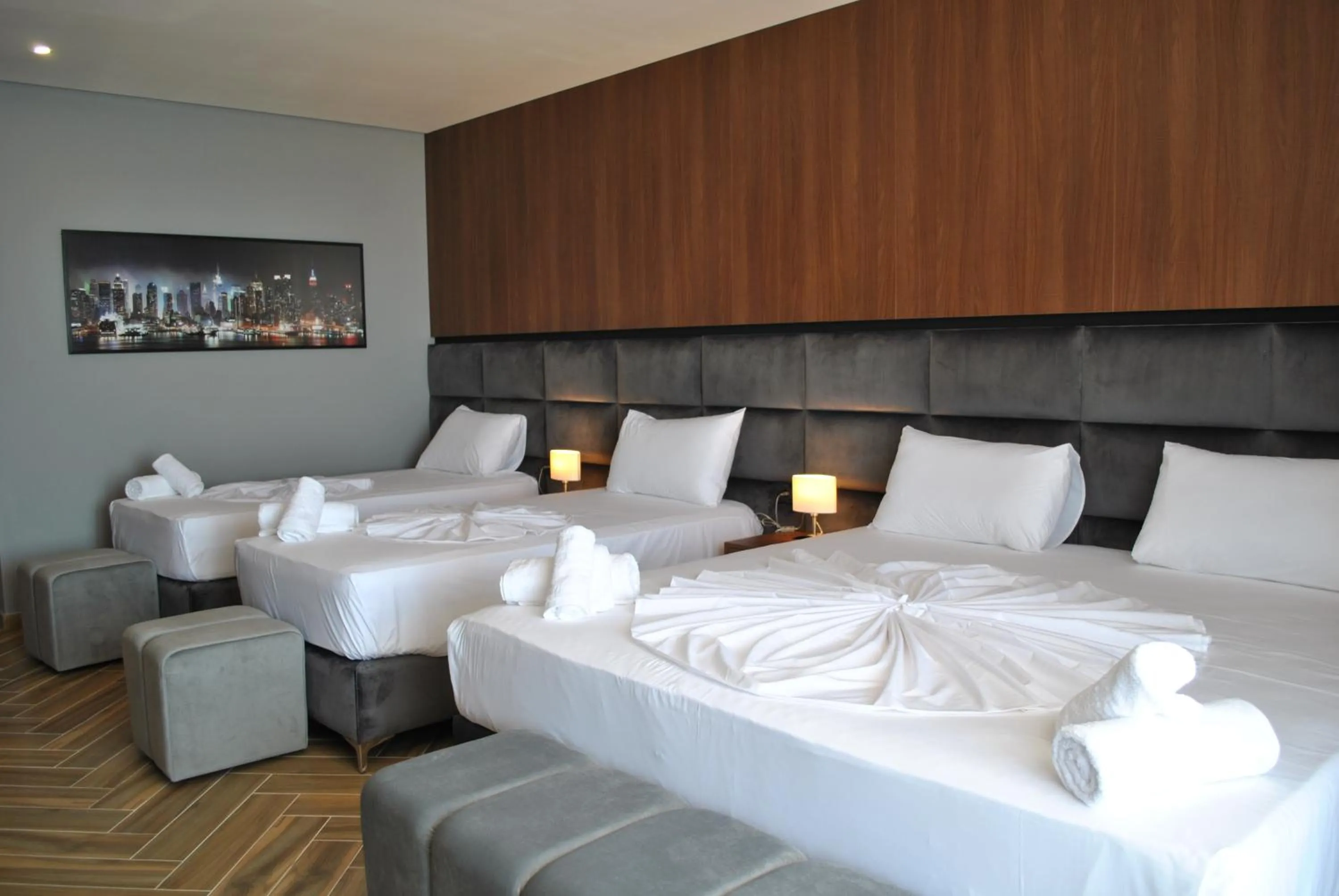 Bed in Twin Towers Hotel City & Beach Resort