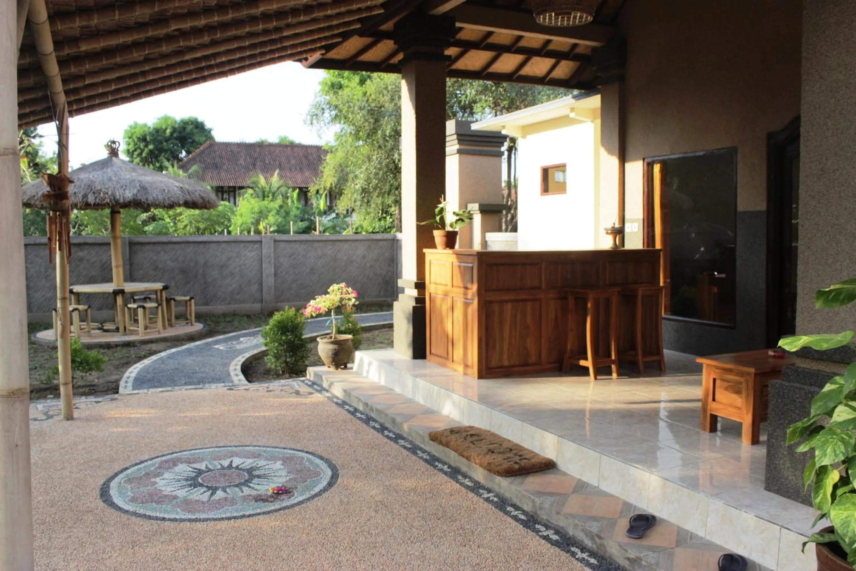 Lobby or reception in Kubu Padi Wooden House