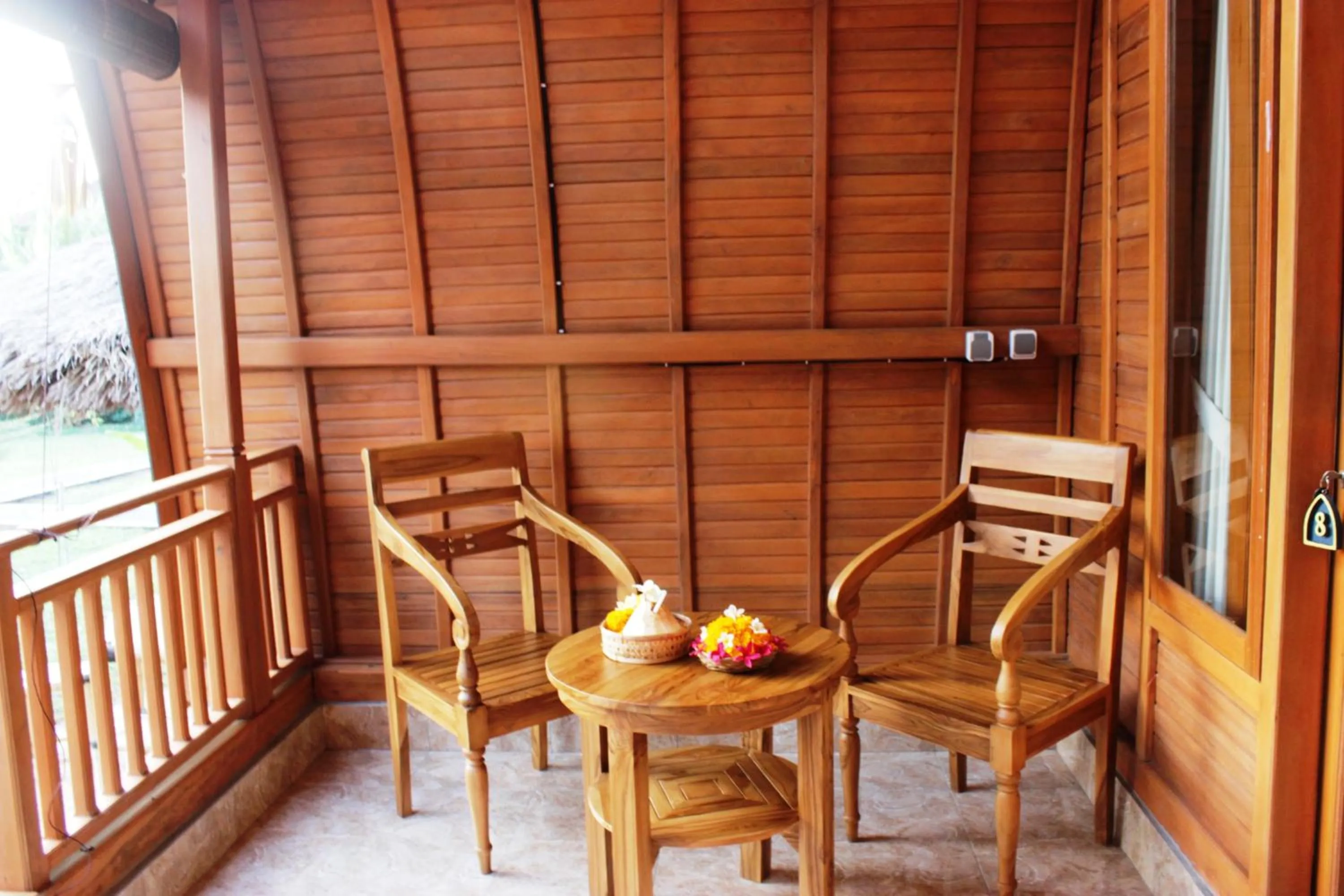 Balcony/Terrace in Kubu Padi Wooden House