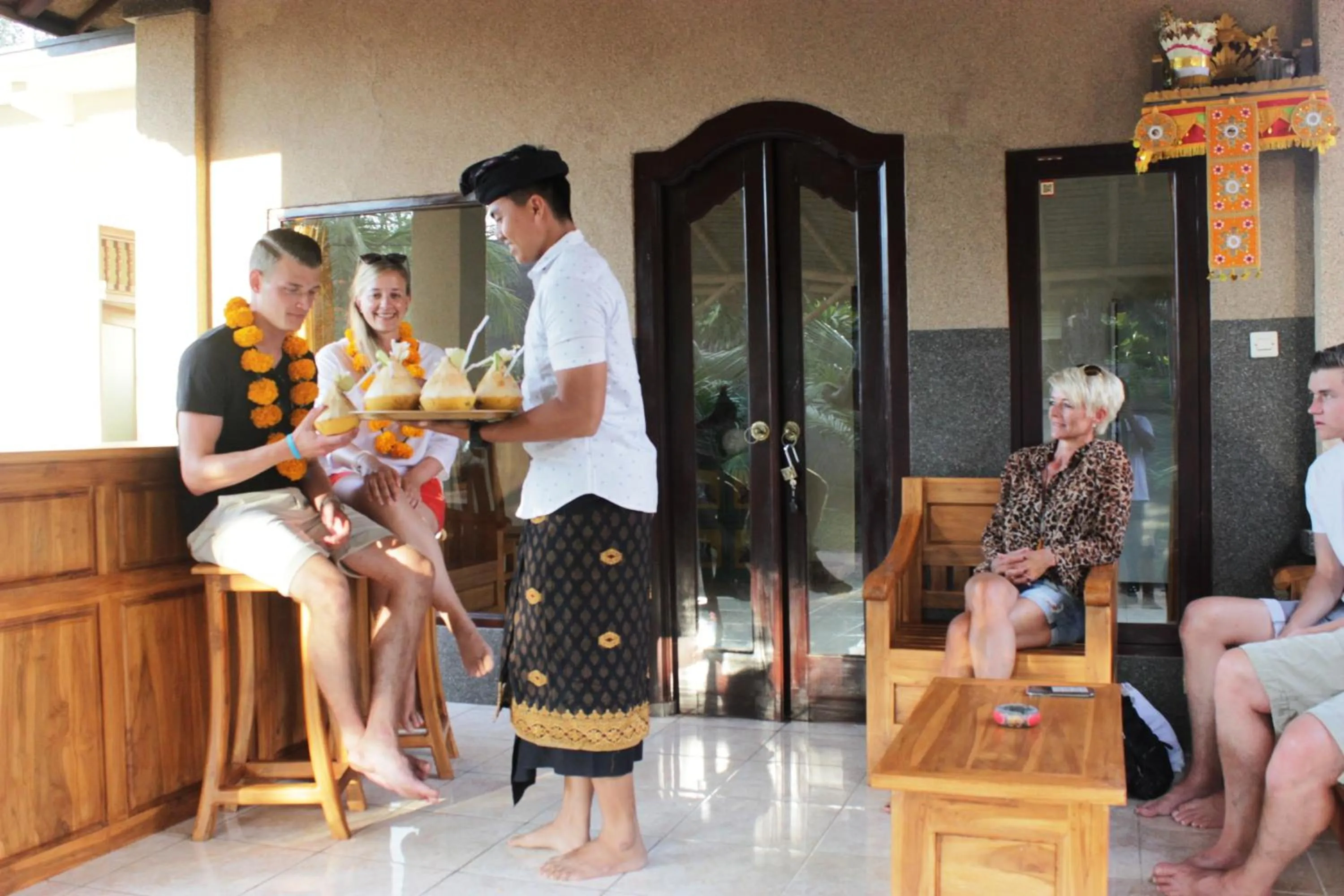 People in Kubu Padi Wooden House