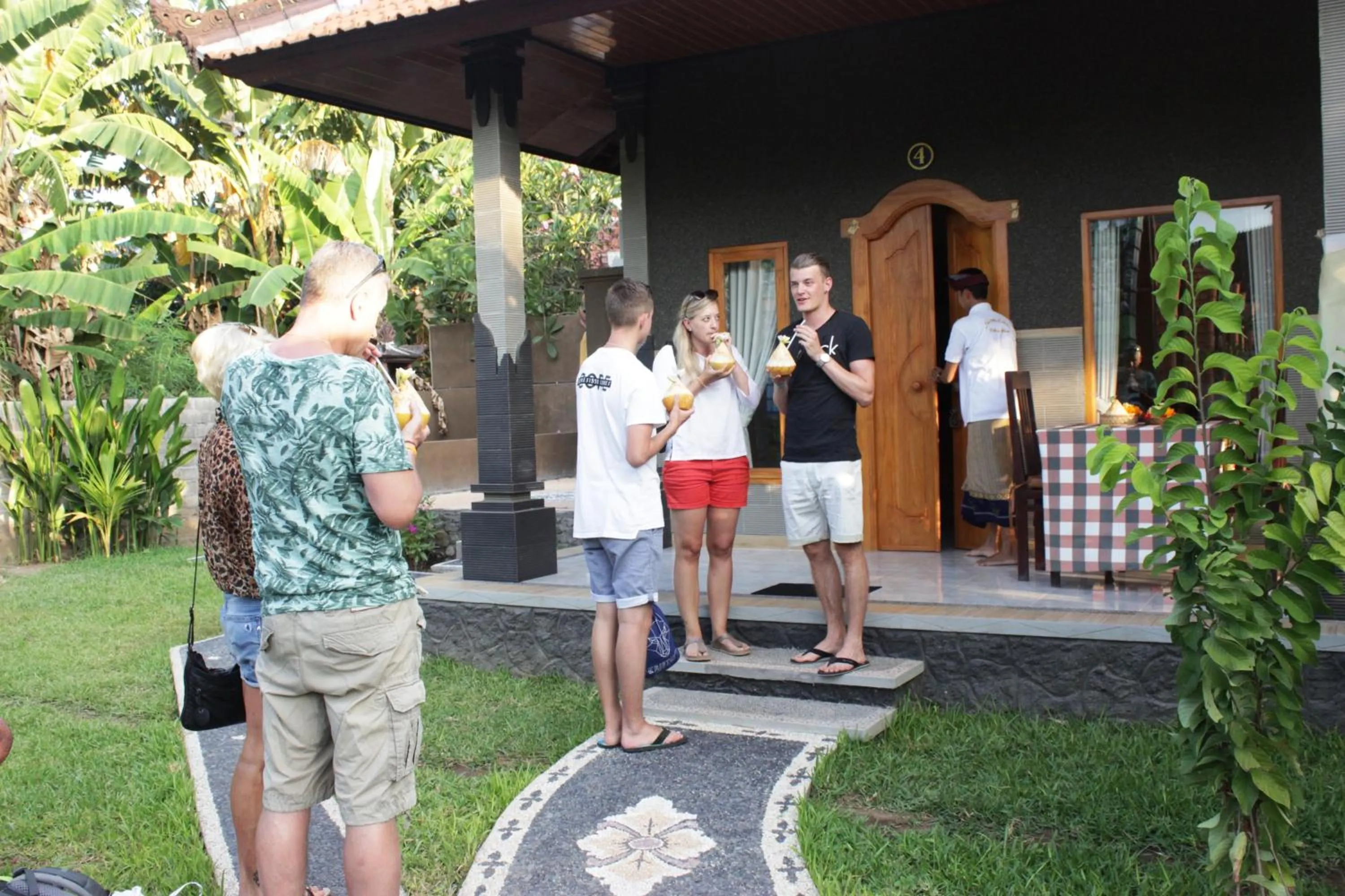 People in Kubu Padi Wooden House